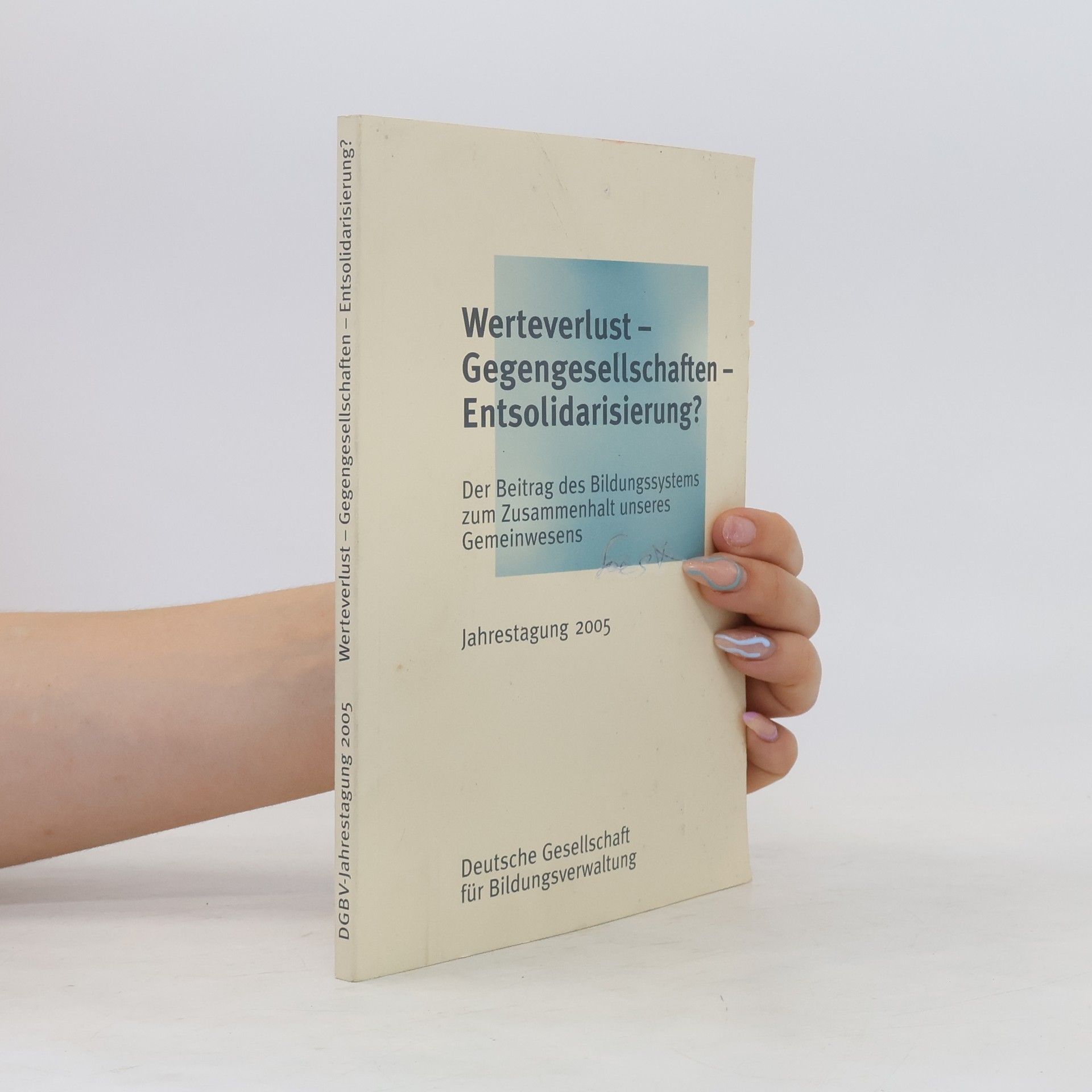 Sibylle Krüger "Werteverlust - Gegengesellschaften - Entsolidarisierung?"
