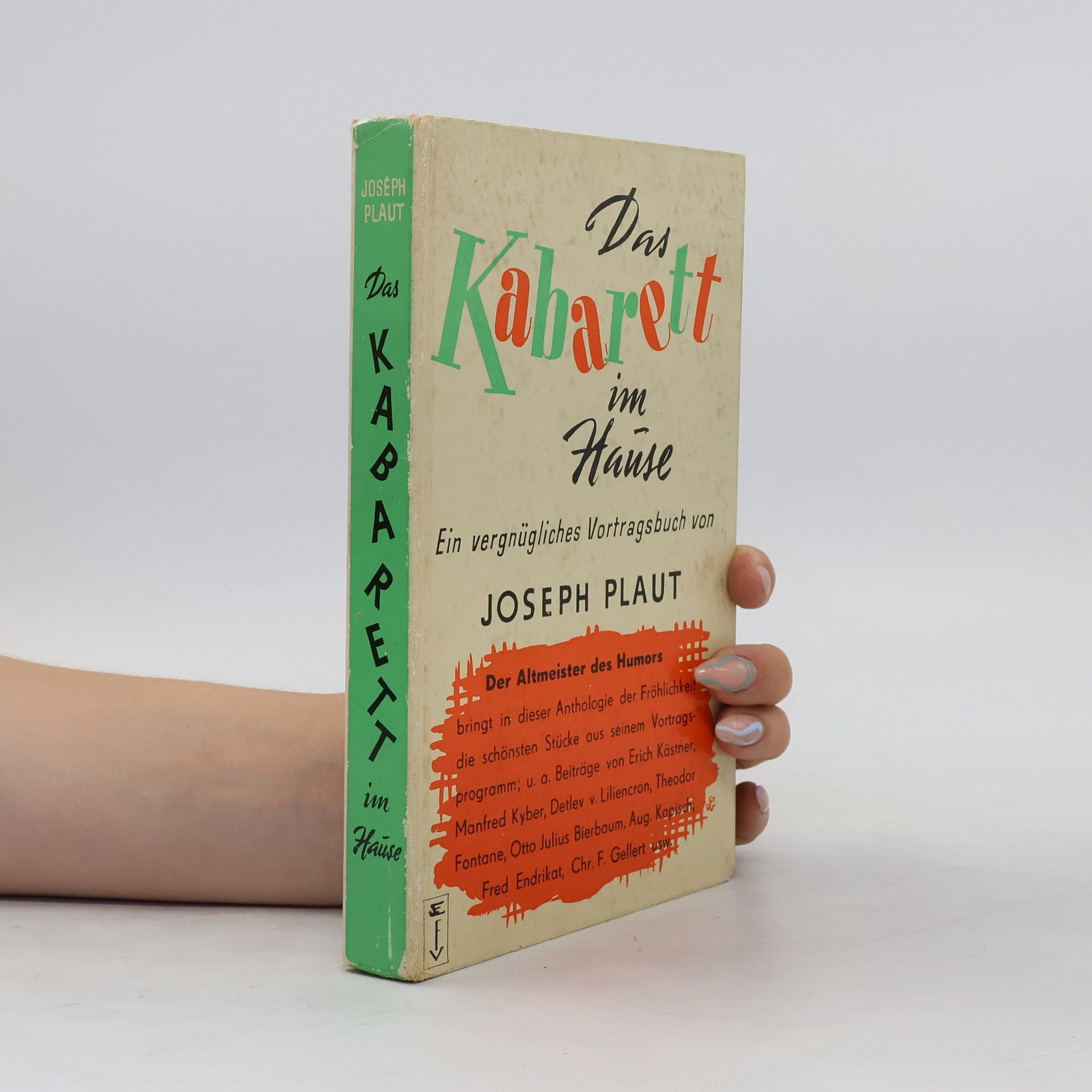 Joseph Plaut Das Kabarett im Hause