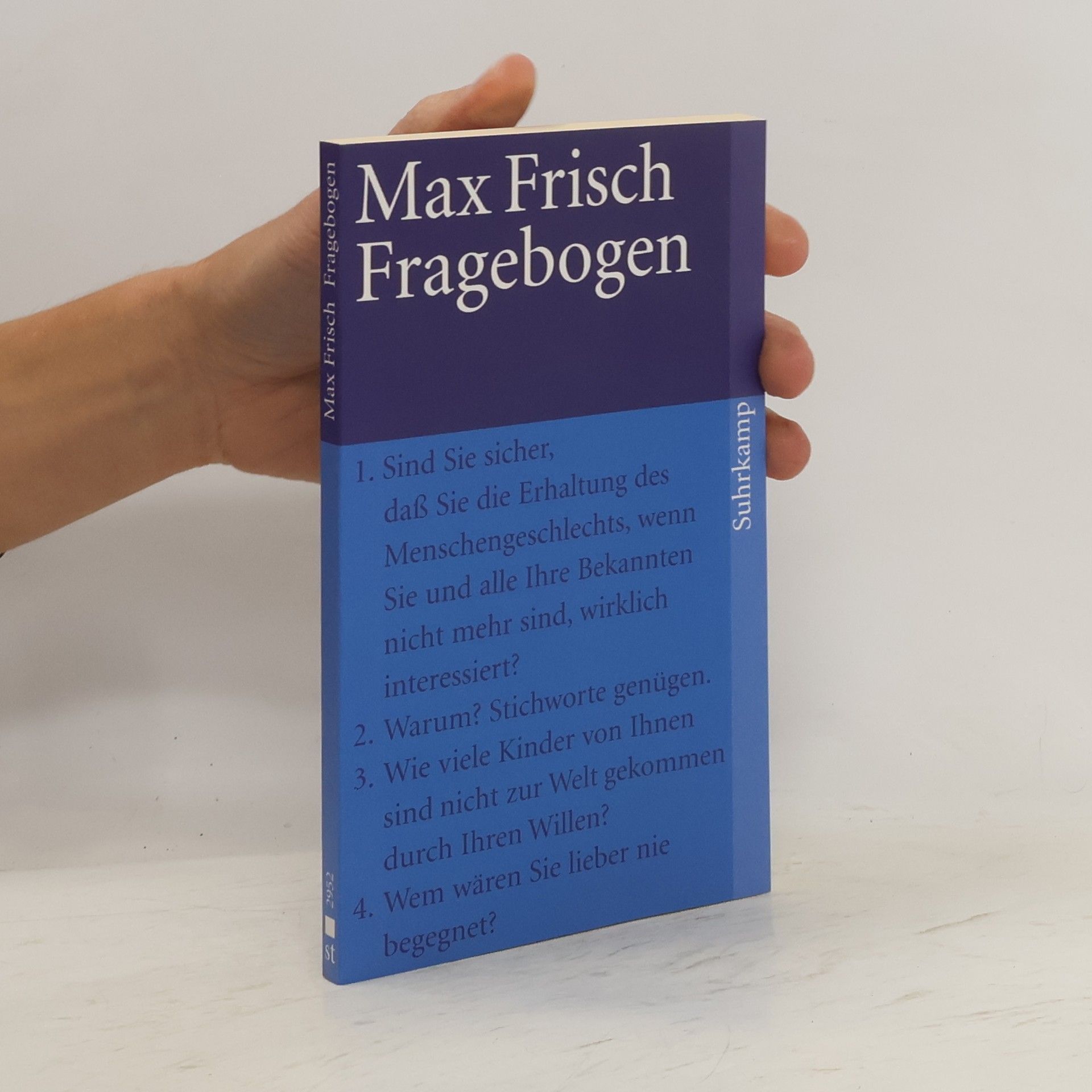 Max Frisch Fragebogen