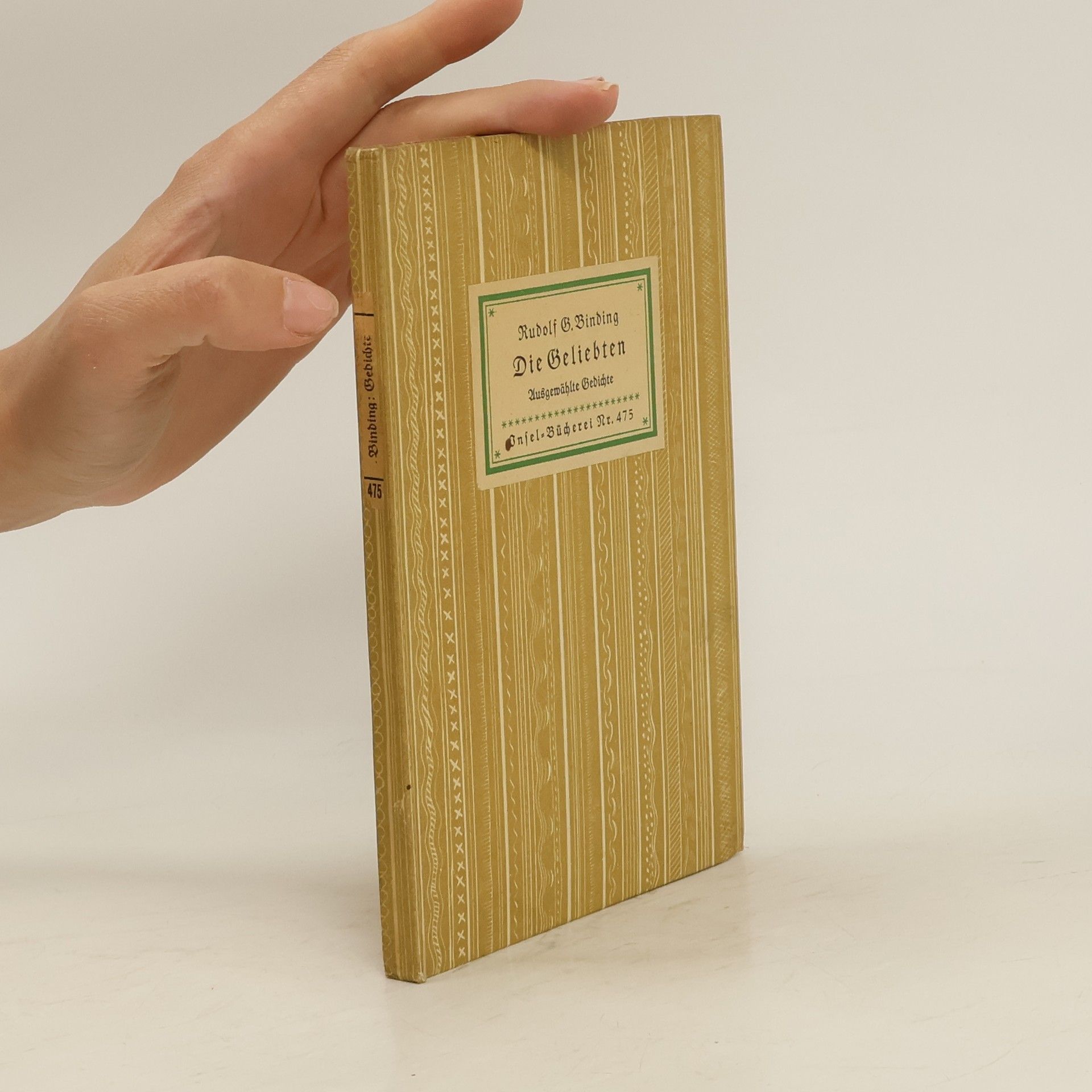Rudolf Georg Binding Die Geliebten