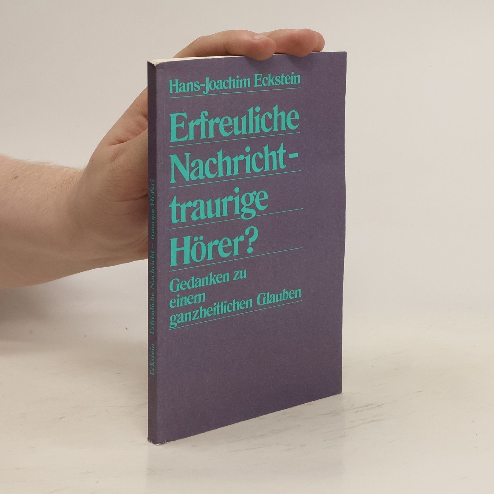Hans Joachim Eckstein Erfreuliche Nachricht - traurige Hörer?