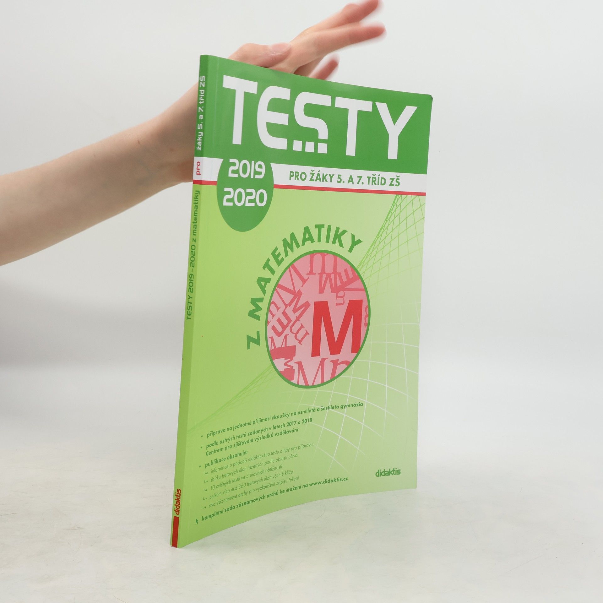 kolektiv Testy ... z matematiky: Pro žáky 5. a 7. tříd ZŠ 2019-2020