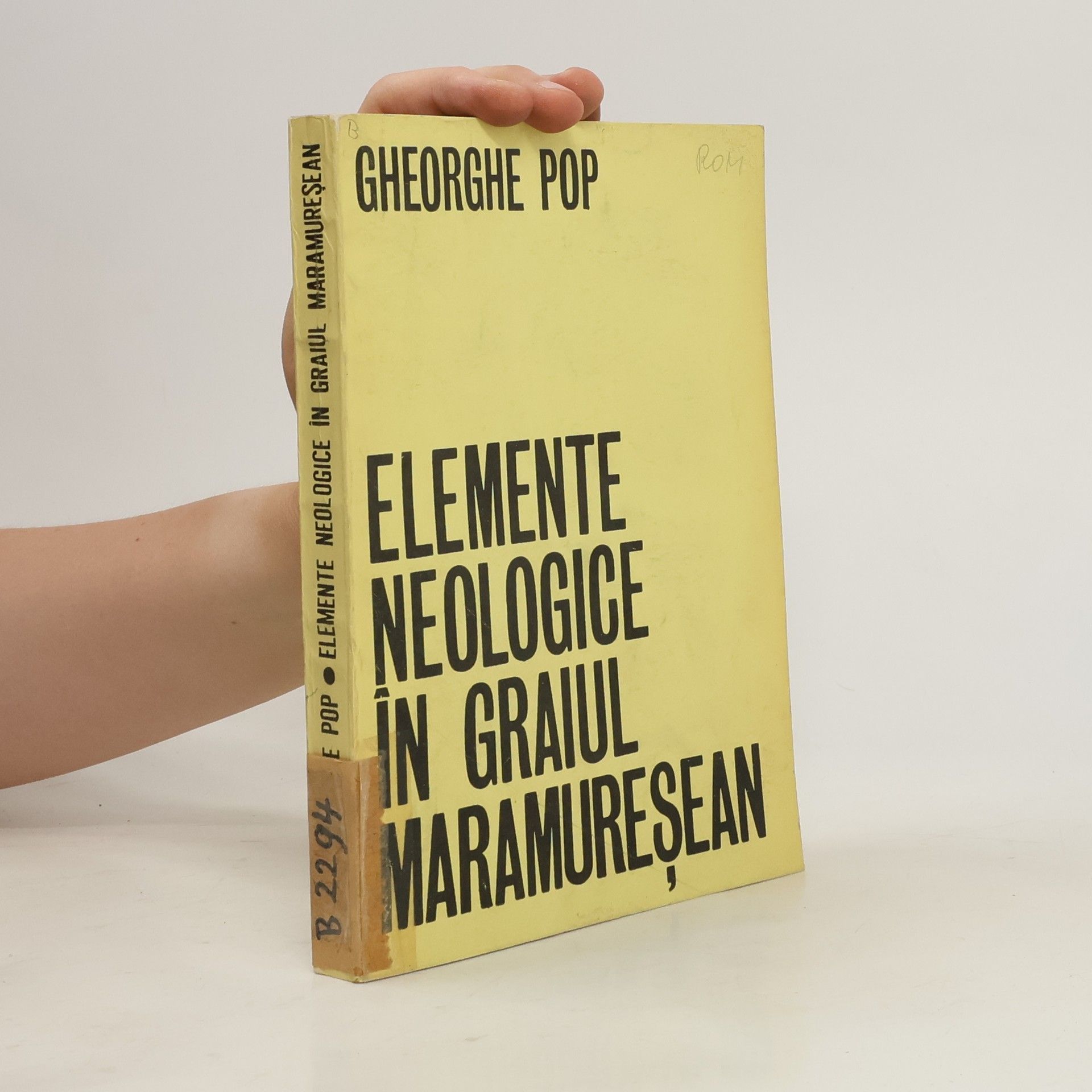 Gheorghe Pop Elemente neologice in graiul maramureşean