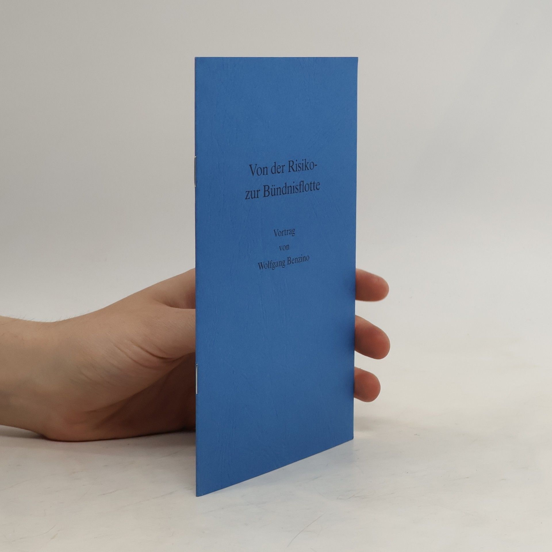 Wolfgang Benzino Von der Risiko- zur Bündnisflotte