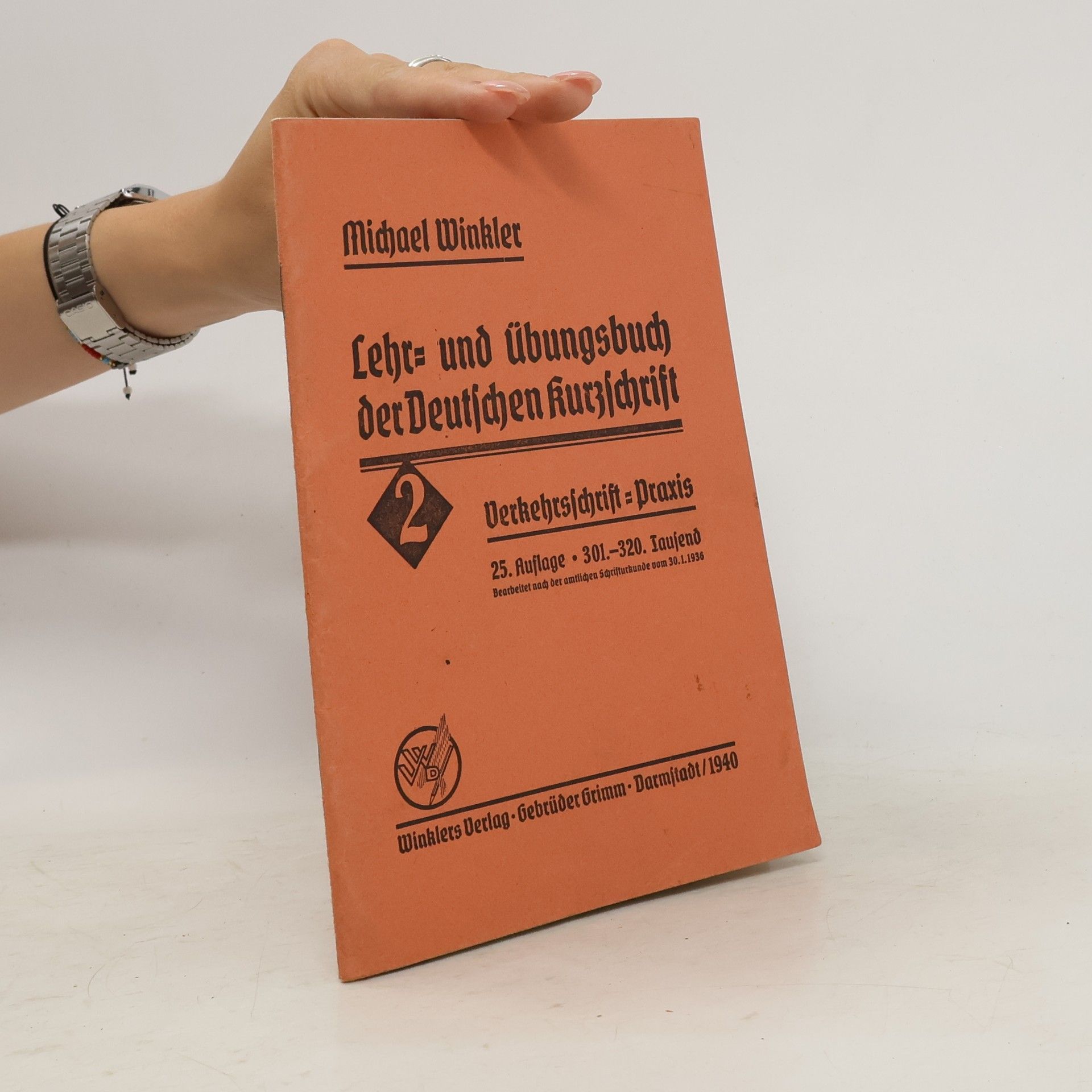 Michael Winkler Lehr- und Übungsbuch der deutschen Kurzschrift 2