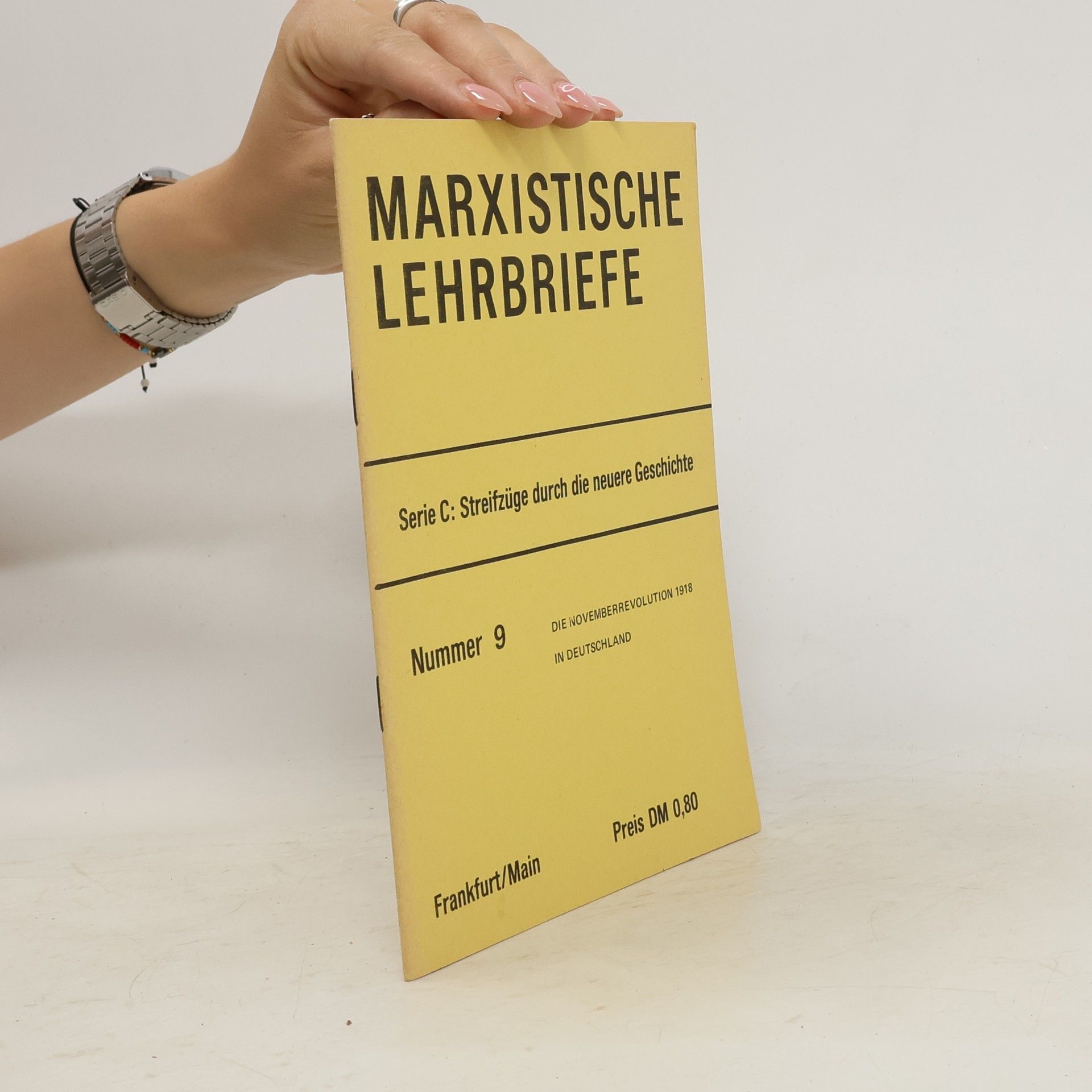 kolektiv Marxistische Lehrbriefe Nummer 9
