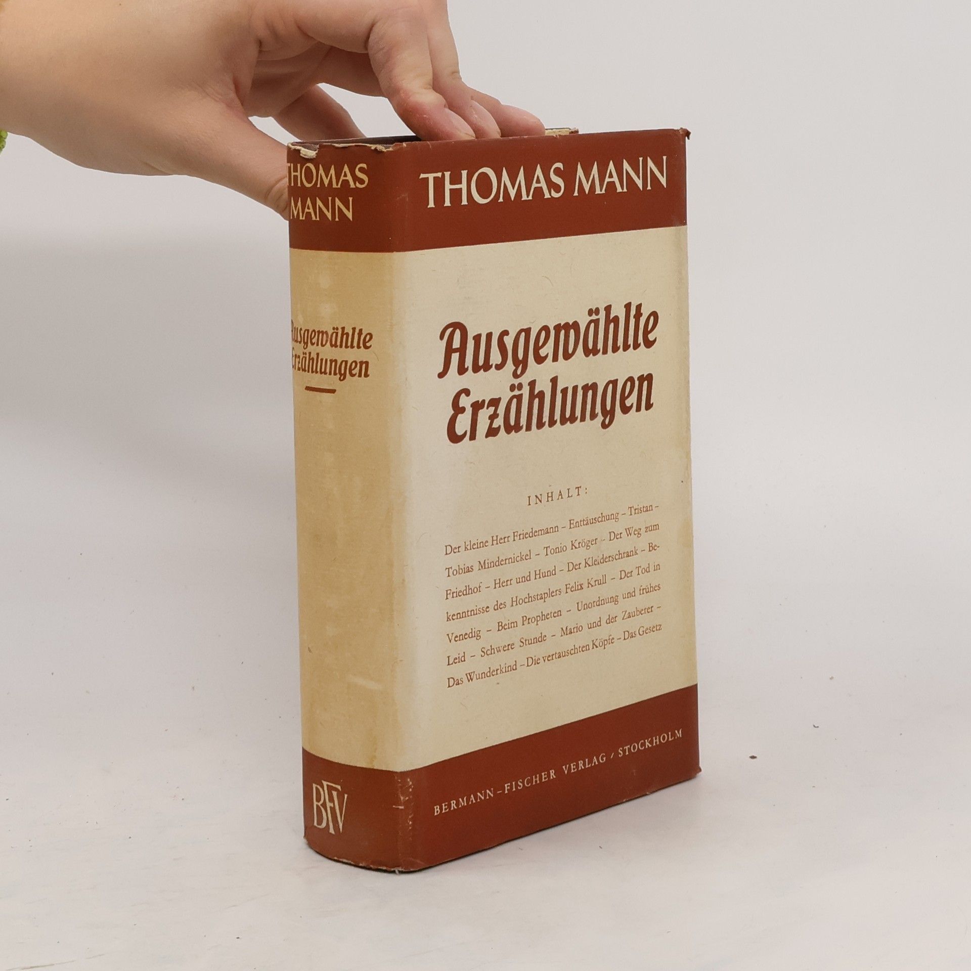Thomas Mann Ausgewählte Erzählungen