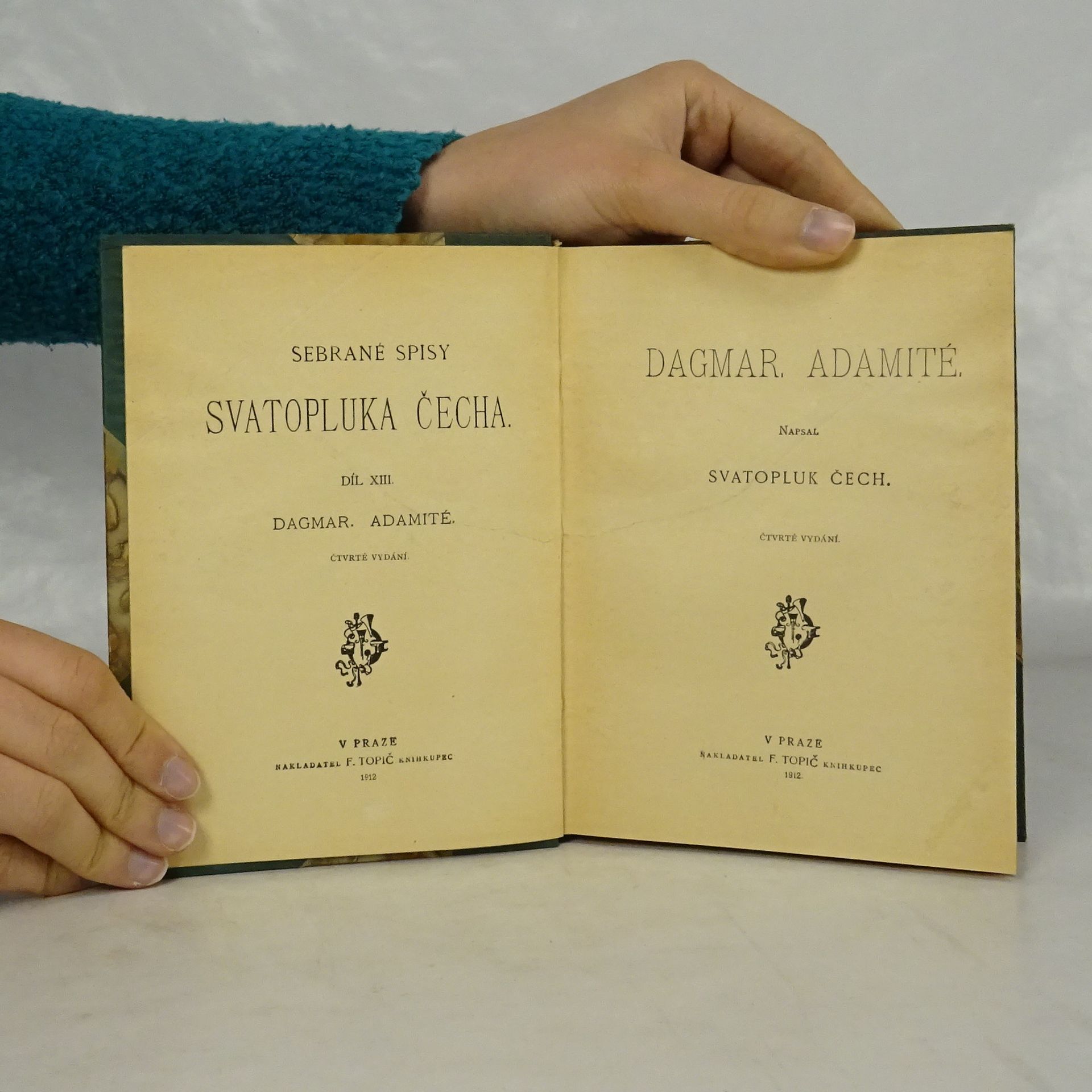 Svatopluk Čech Dagmar. Adamité. (Dva díly v jednom svazku).