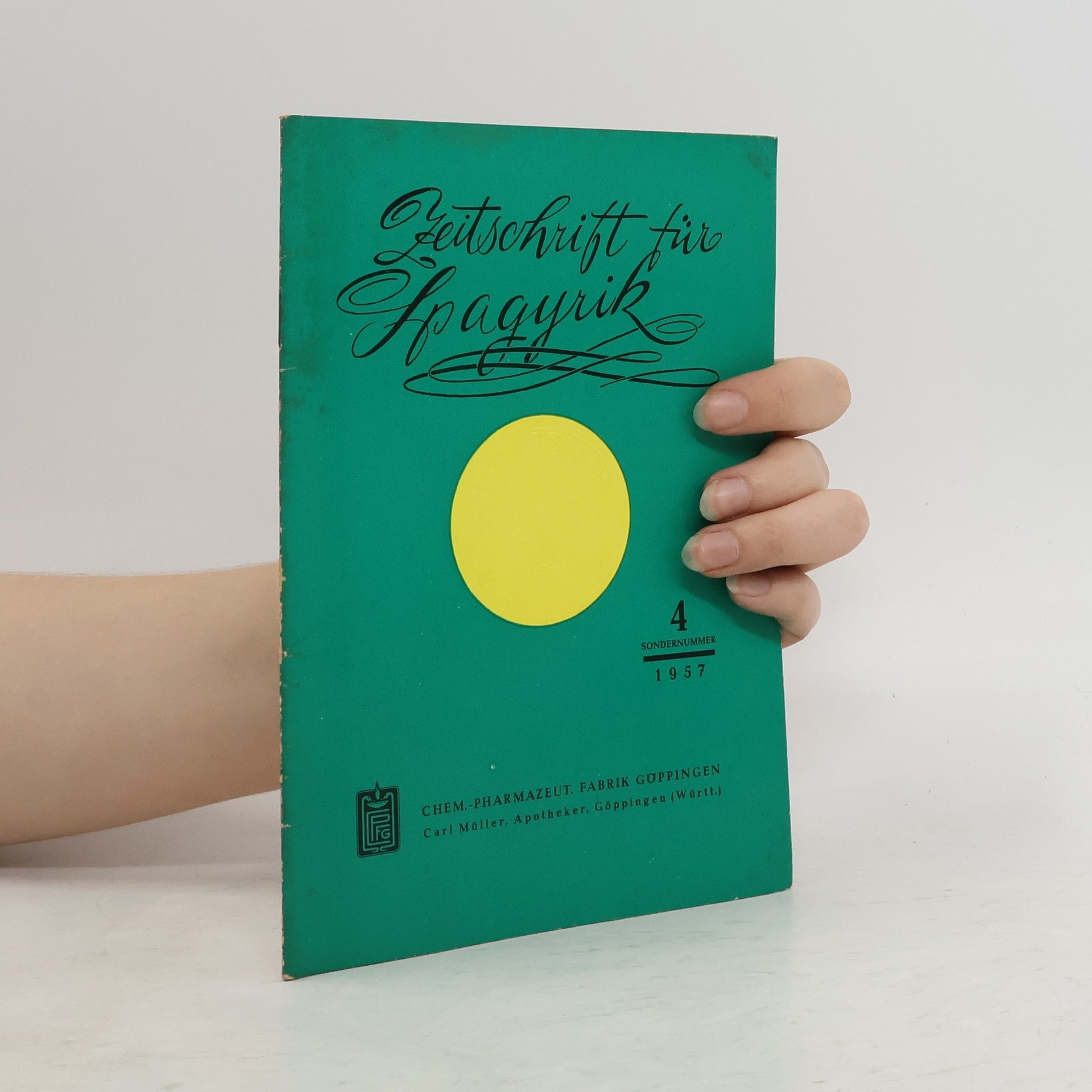 Collectif d'auteurs Zeitschrift für Spagyrik 4/1957
