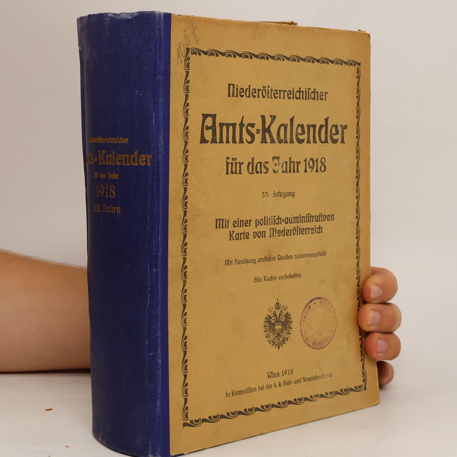 Auteurscollectief Niederösterreichischer Amst Kalendar für das Jahr 1918