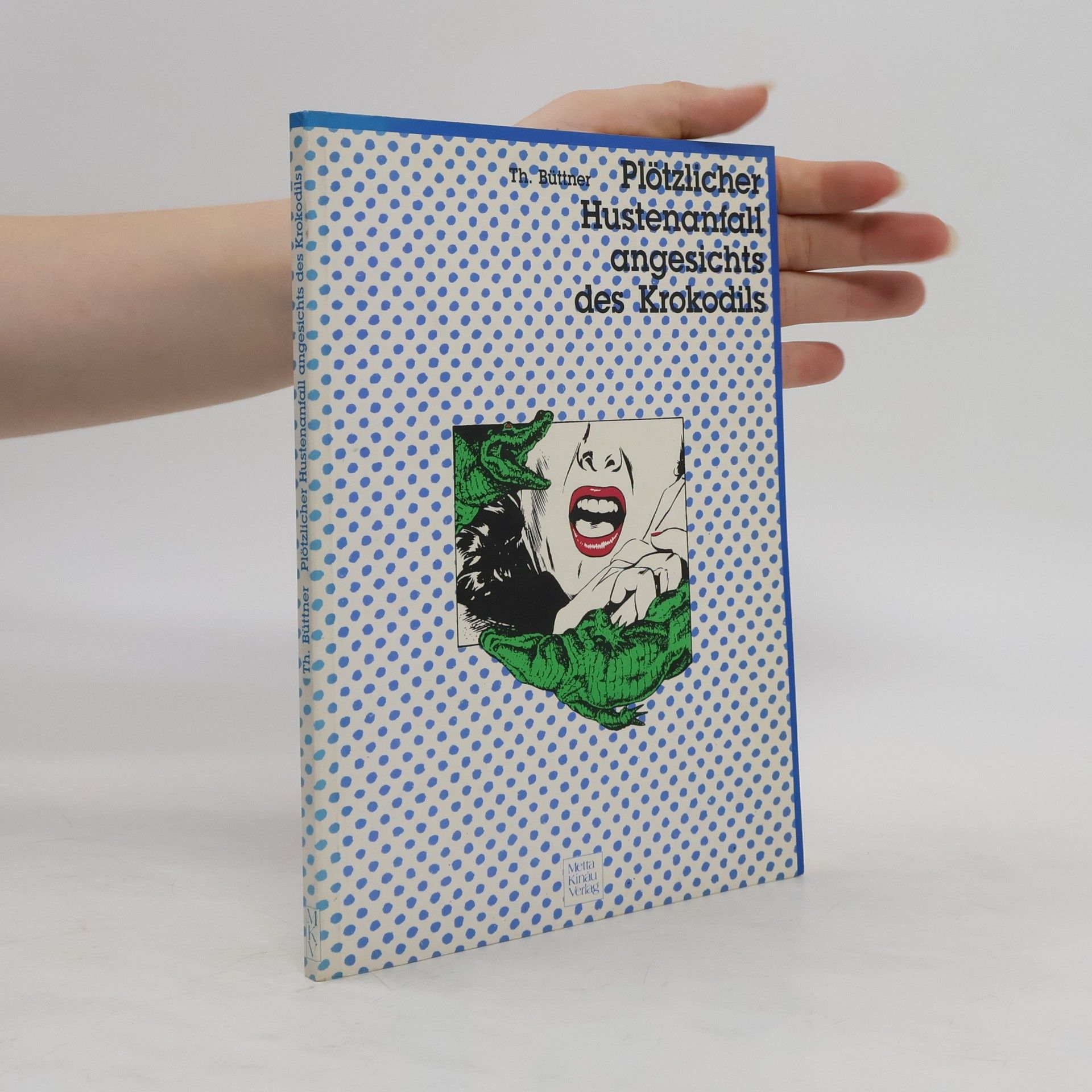 Plötzlicher Hustenanfall angesichts des Krokodils