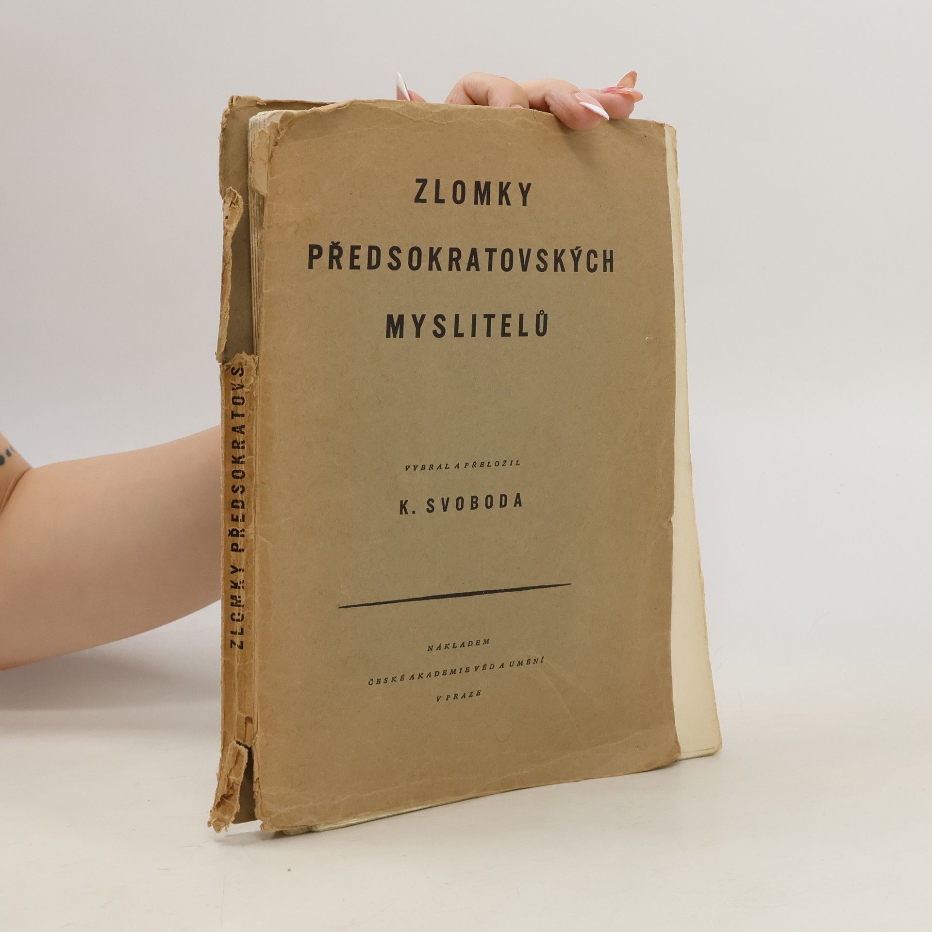 Karel Svoboda Zlomky předsokratovských myslitelů