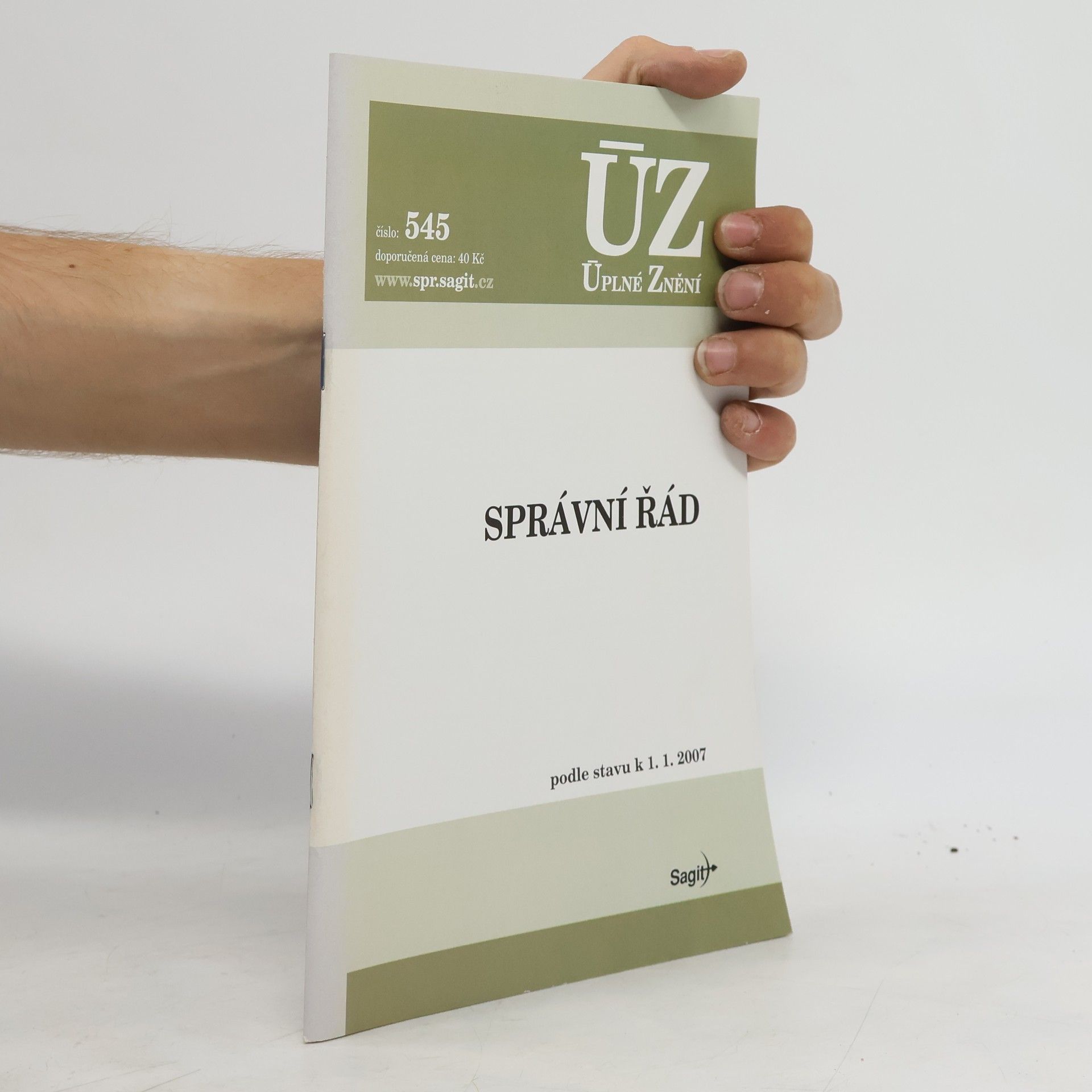 Autorenkollektiv Správní řád : podle stavu k 14.1.2008