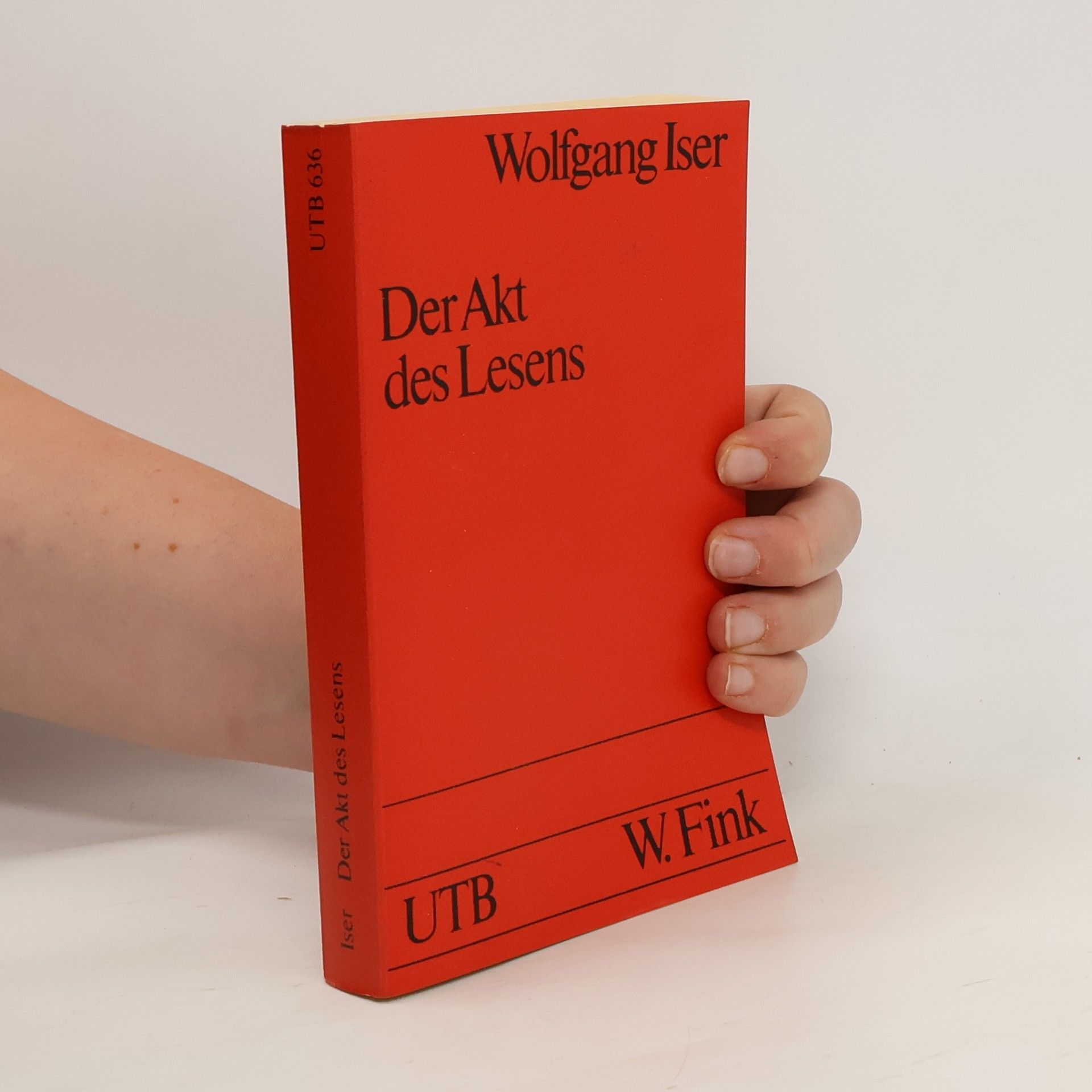Wolfgang Iser Der Akt des Lesens