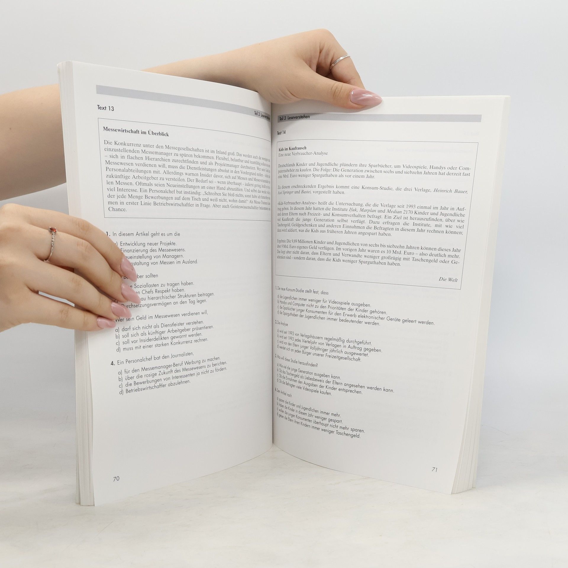 Das Testbuch Wirtschaftsdeutsch