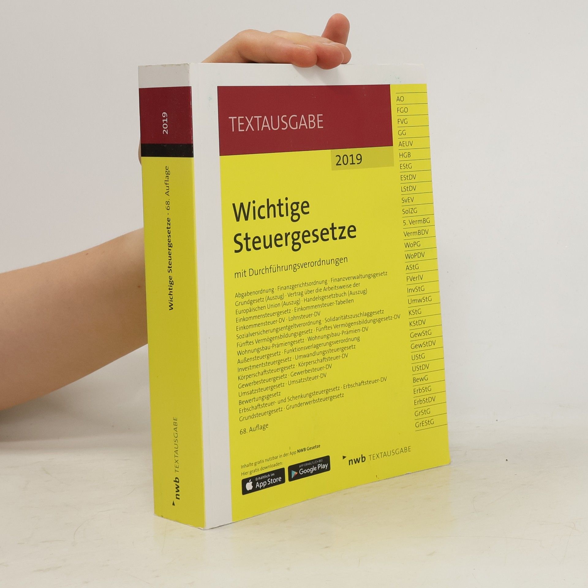 Collectif d'auteurs Wichtige Steuergesetze mit Durchführungsverordnungen