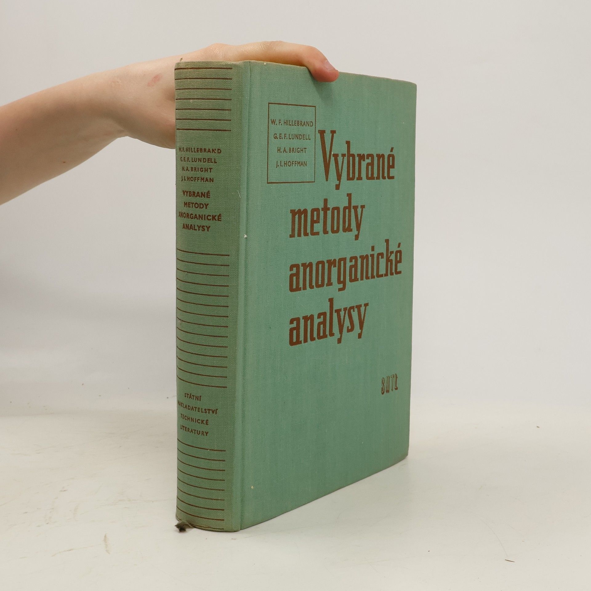 William Francis Hillebrand Vybrané metody anorganické analysy
