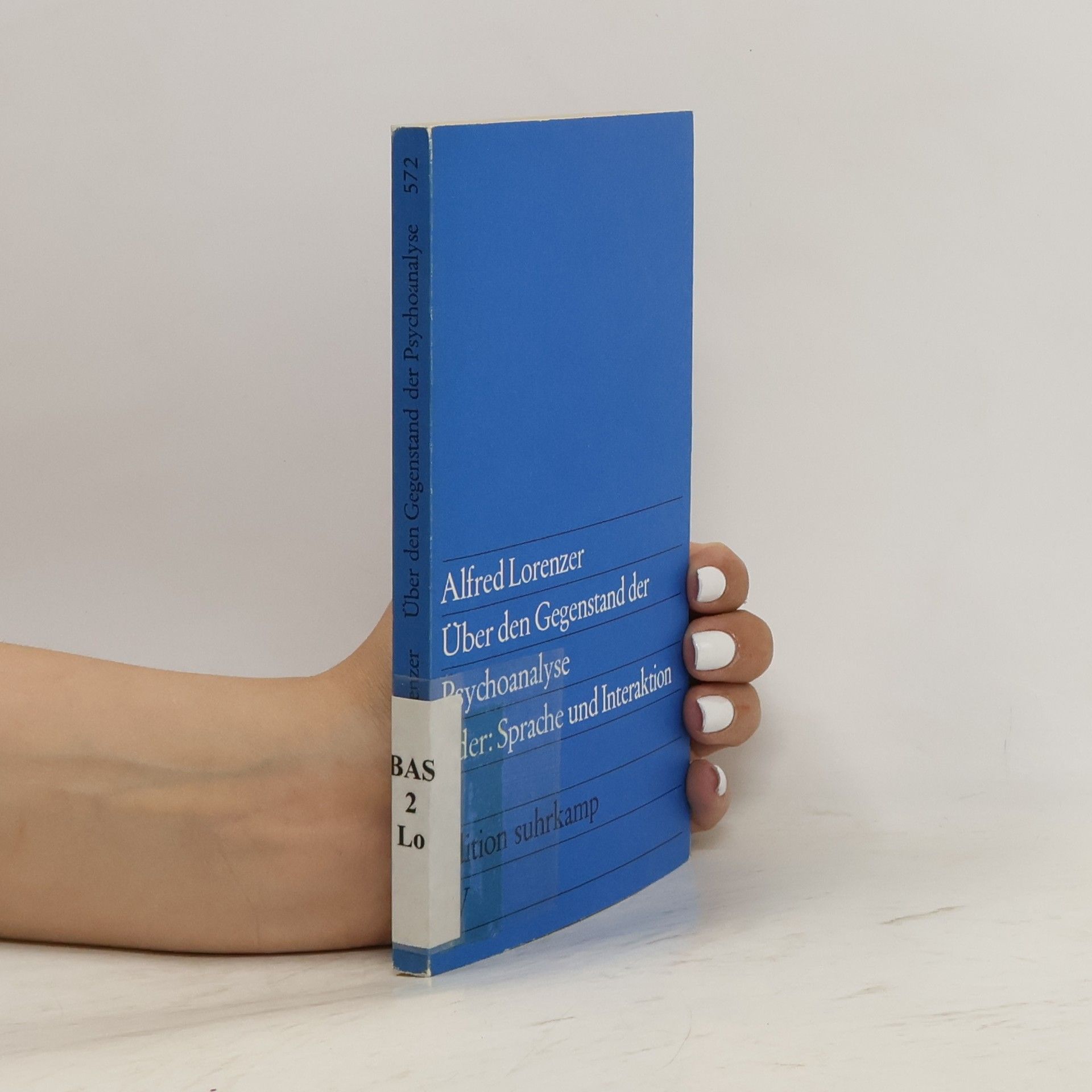 Alfred Lorenzer Uber der Gegenstand der psychoanalyse