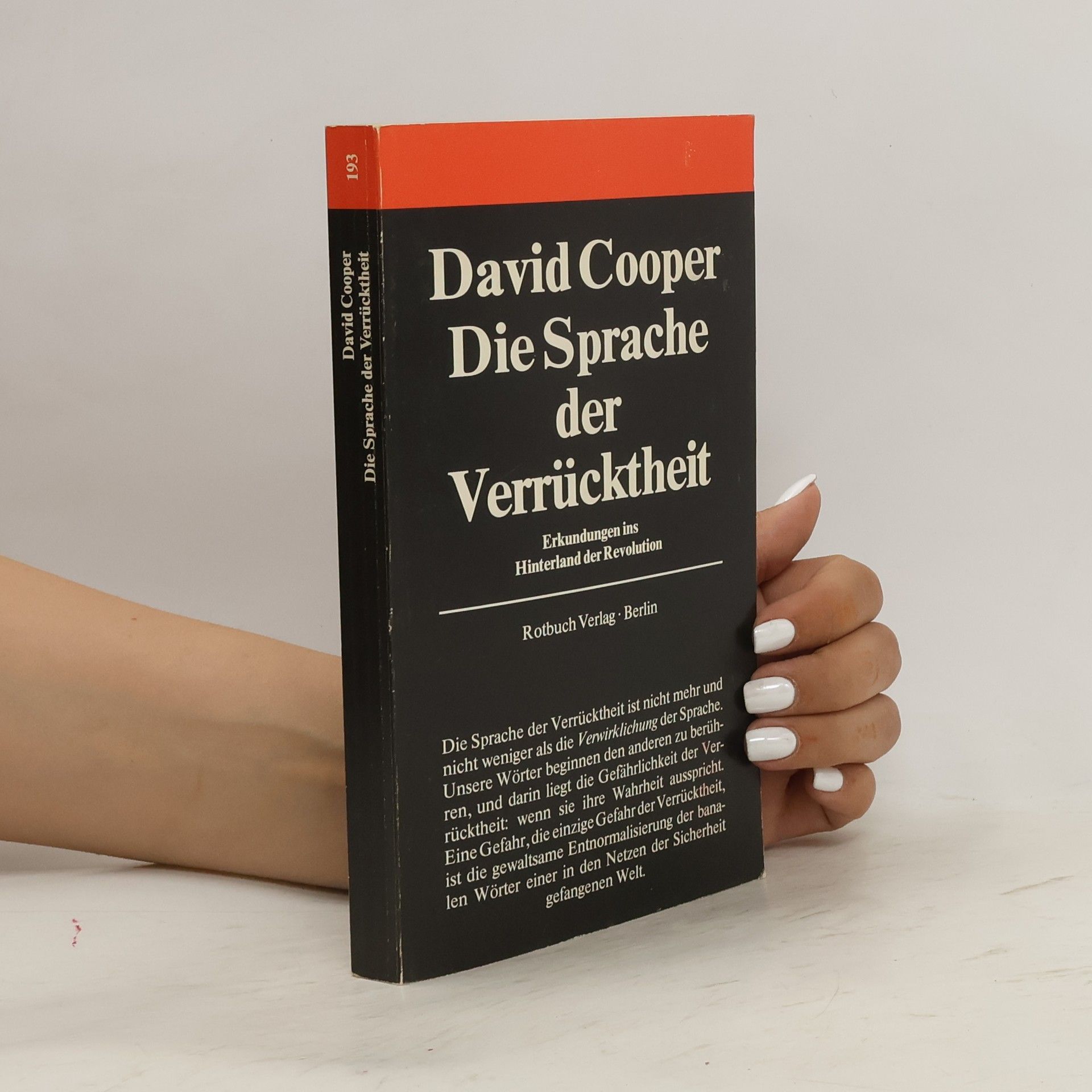 David Cooper Die Sprache der Verrücktheit
