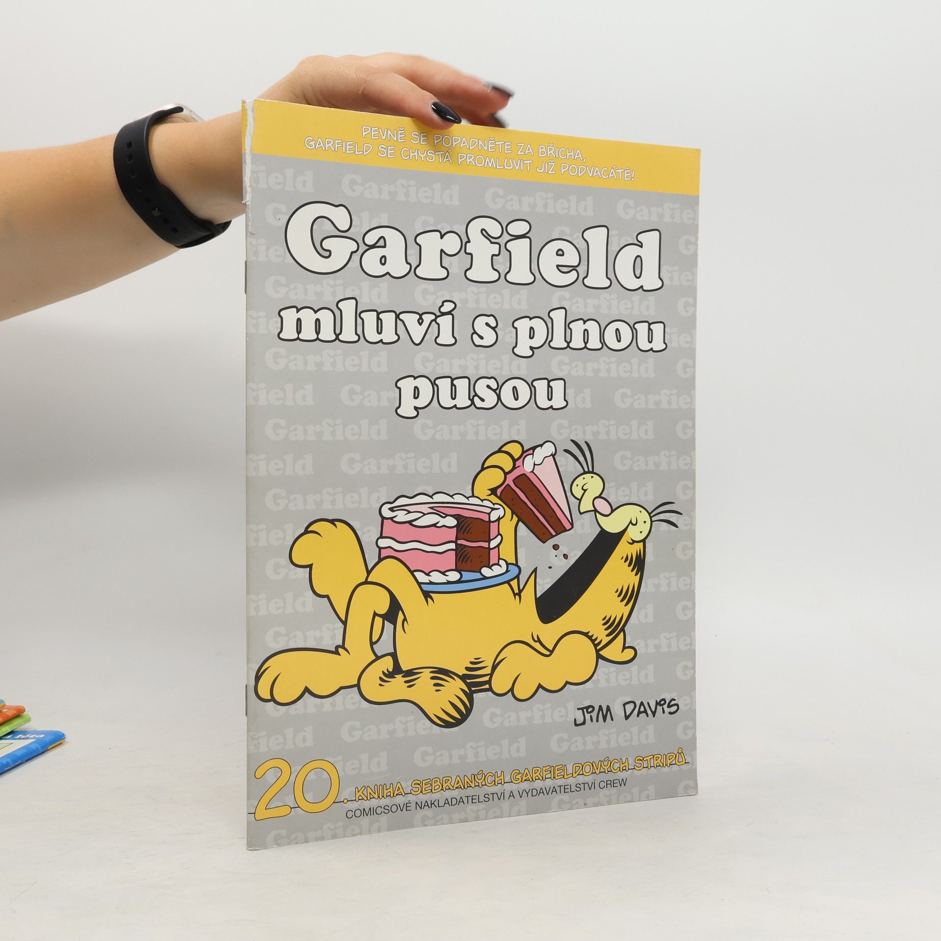 Jim Davis Garfield mluví s plnou pusou