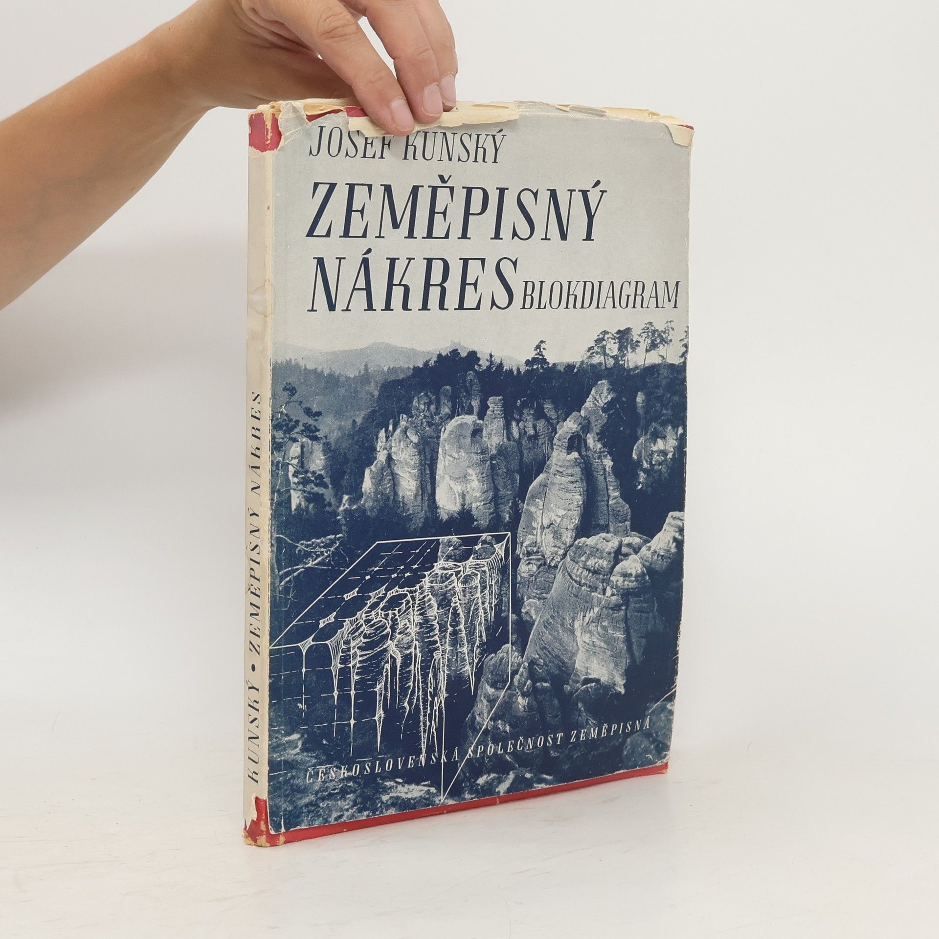 Josef Kunský Zeměpisný nákres. Blokdiagram