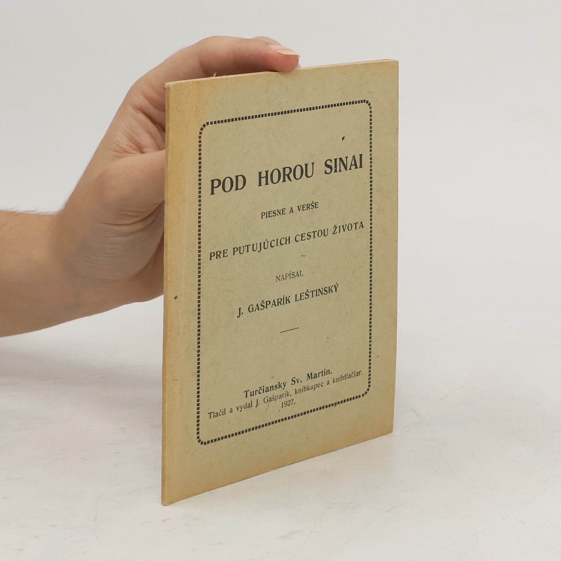 Jozef Gašparík Pod horou Sinai