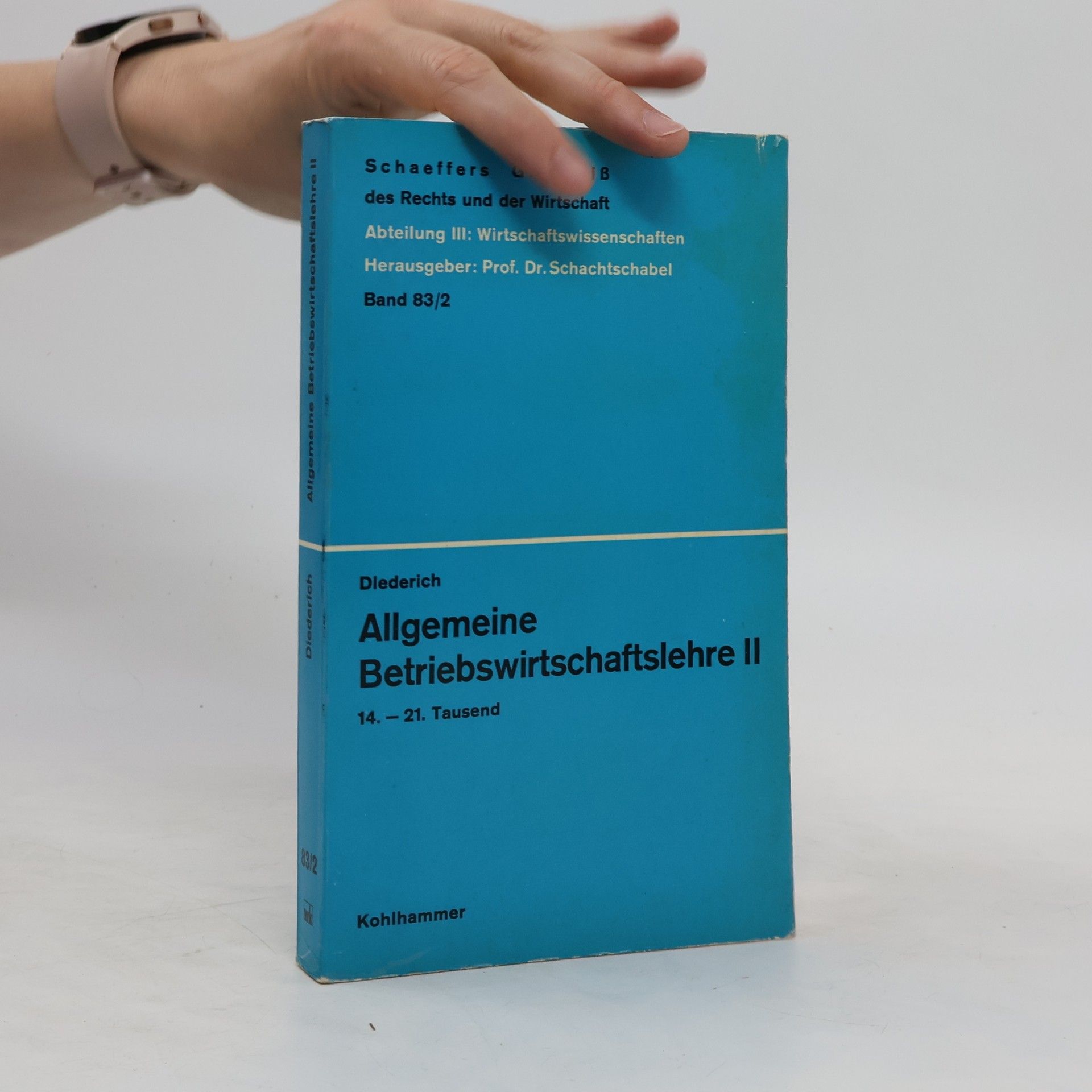 Helmut Diederich Allgemeine Betriebswirtschaftslehre II.