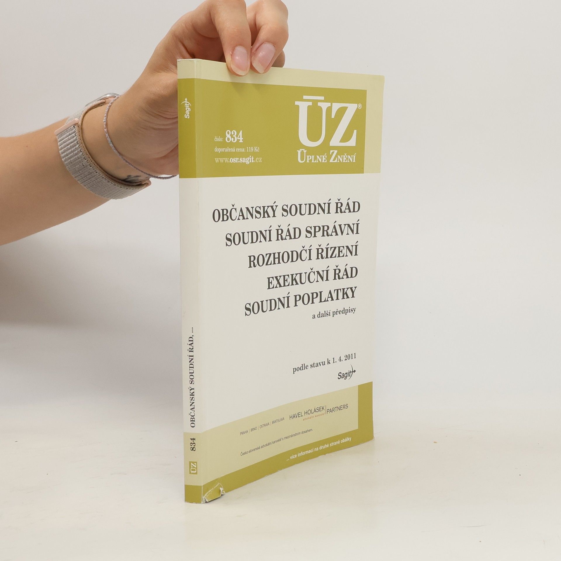 Autorenkollektiv Občanský soudní řád. Úplné znění č. 834