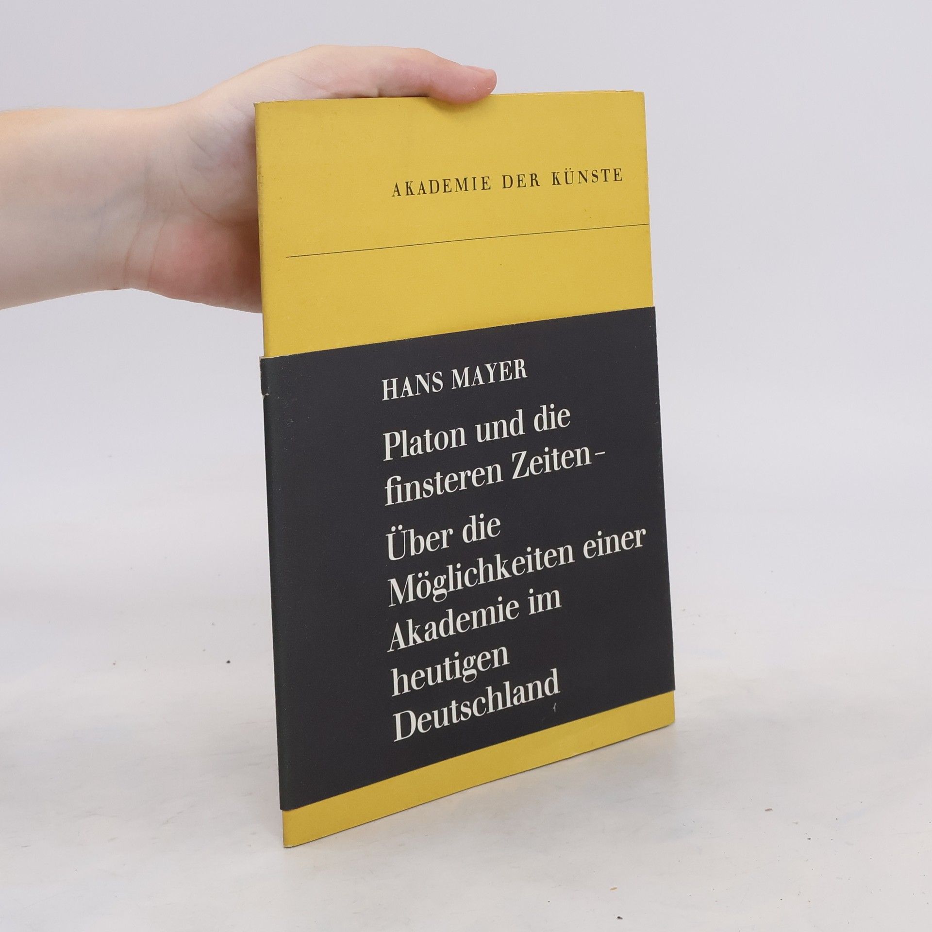 Hans Mayer Platon und die finsteren Zeiten