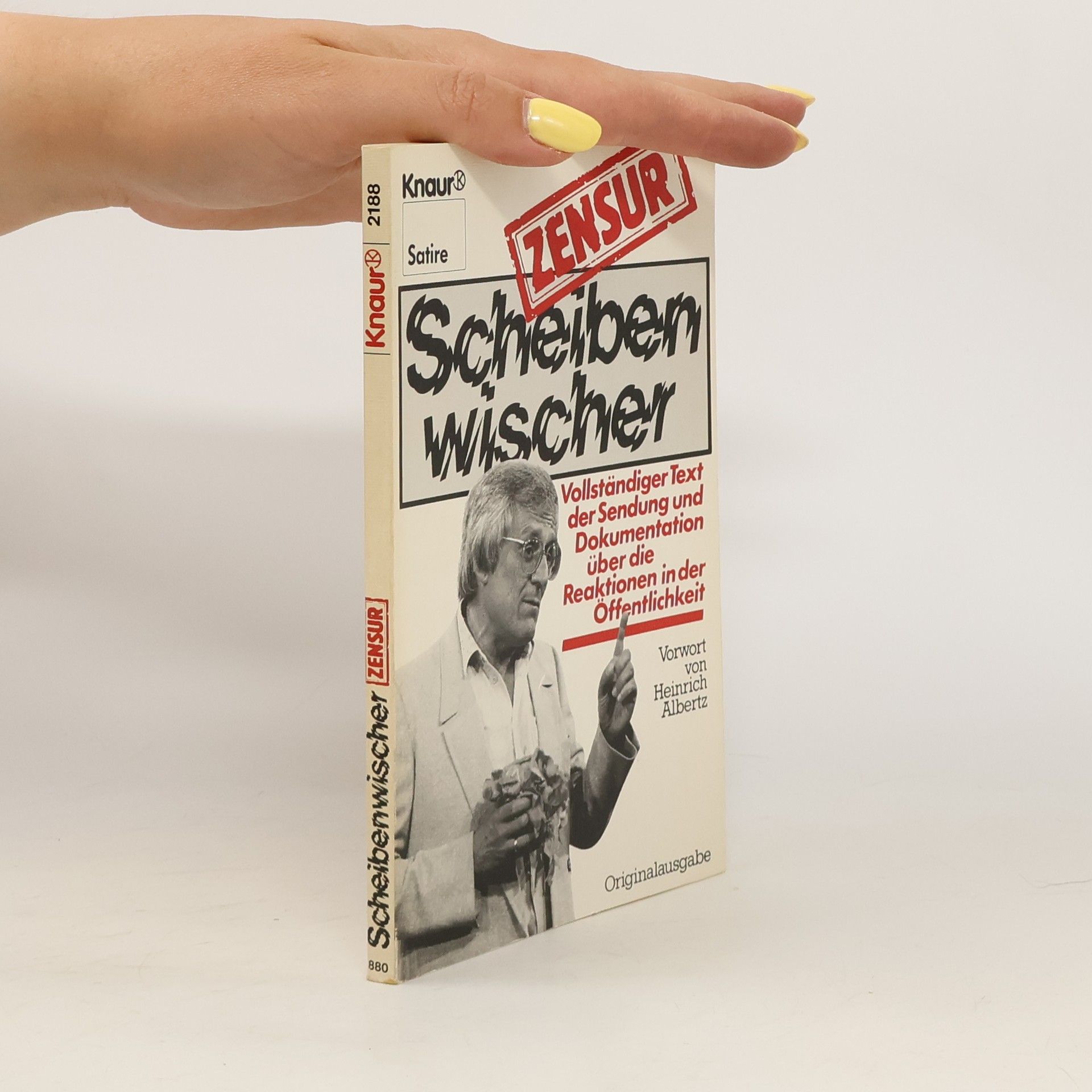 Heinrich Albertz Scheibenwischer-Zensur