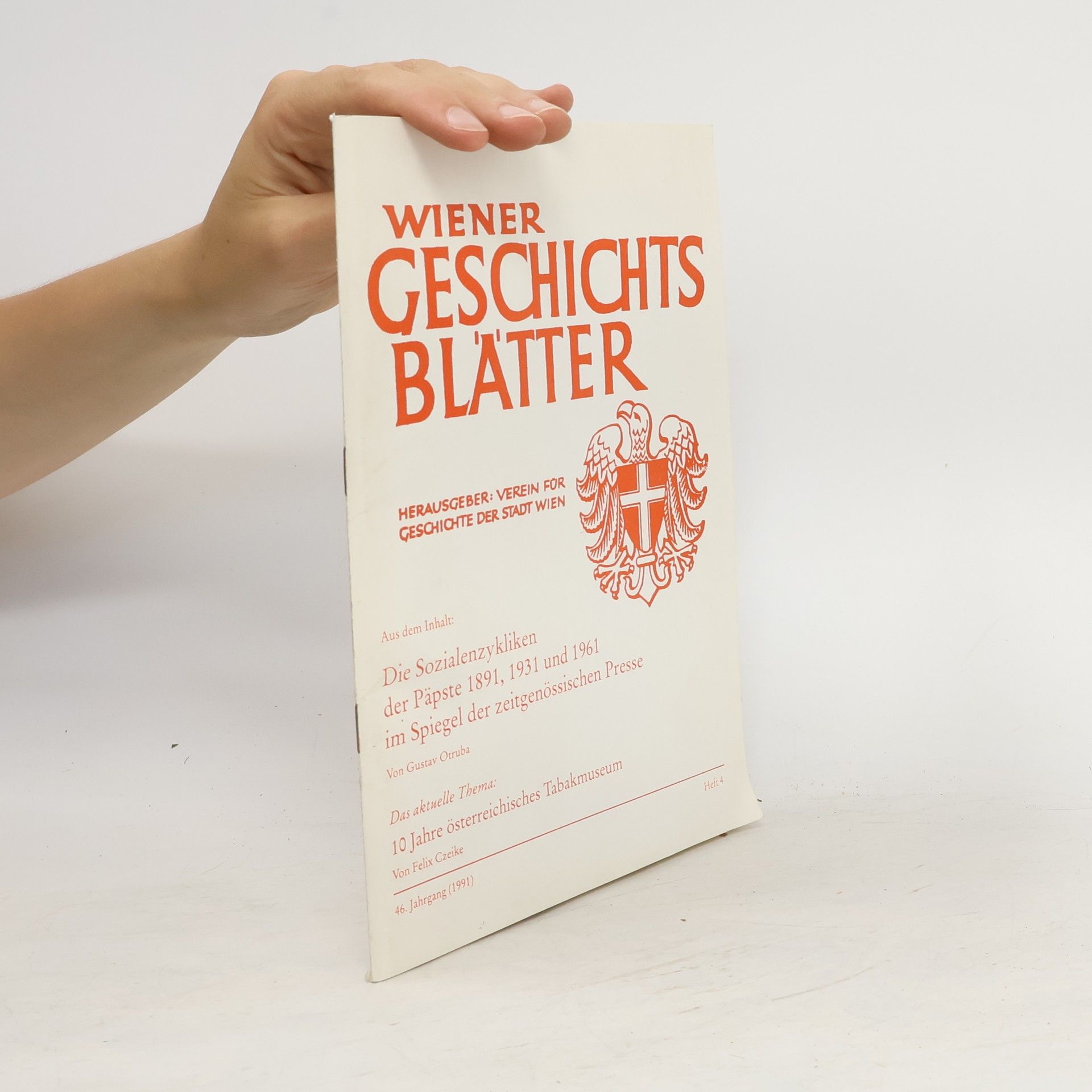 Collectif d'auteurs Wiener Geschichtsblätter Heft 4.