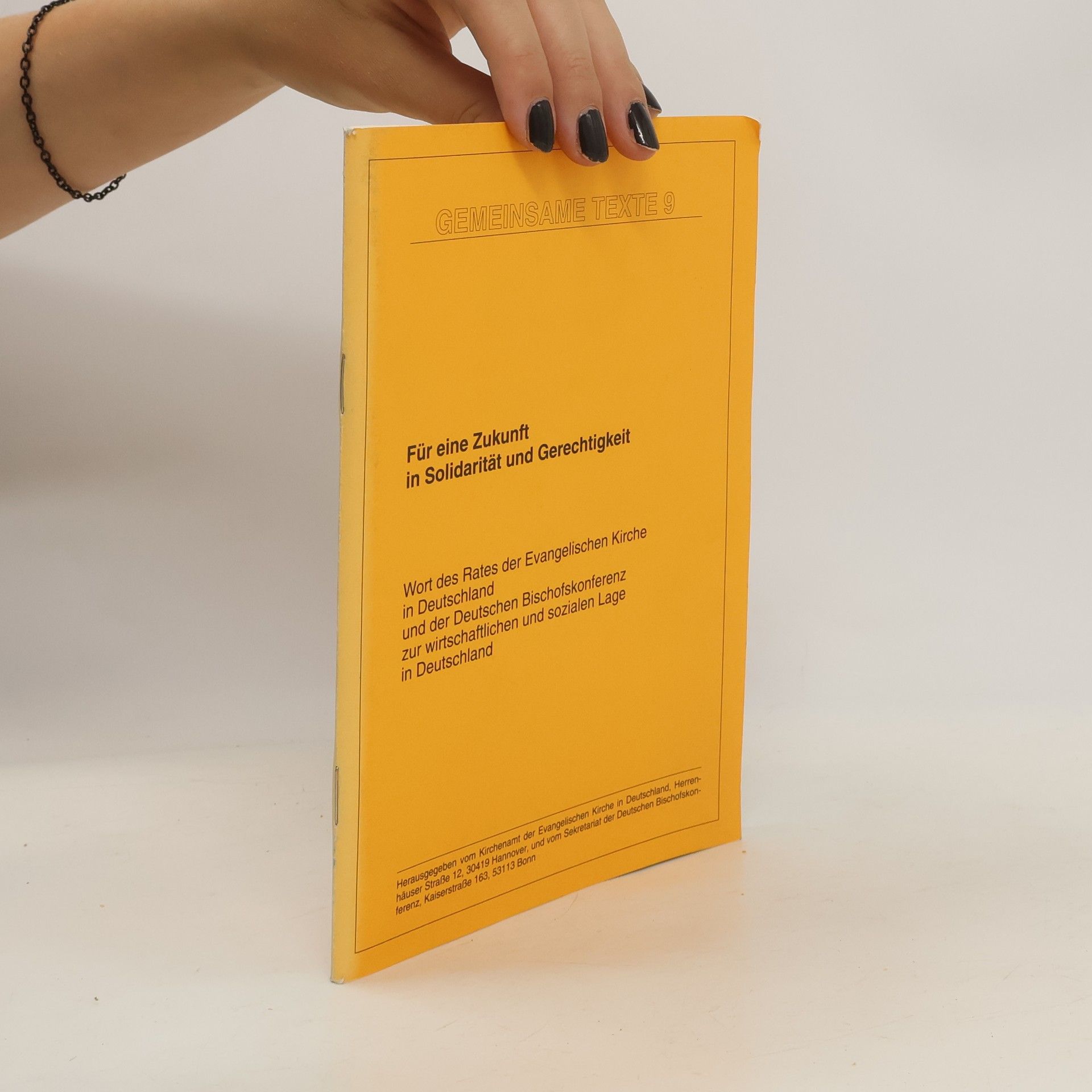 Autorenkollektiv Für eine Zukunft in Solidarität und Gerechtigkeit