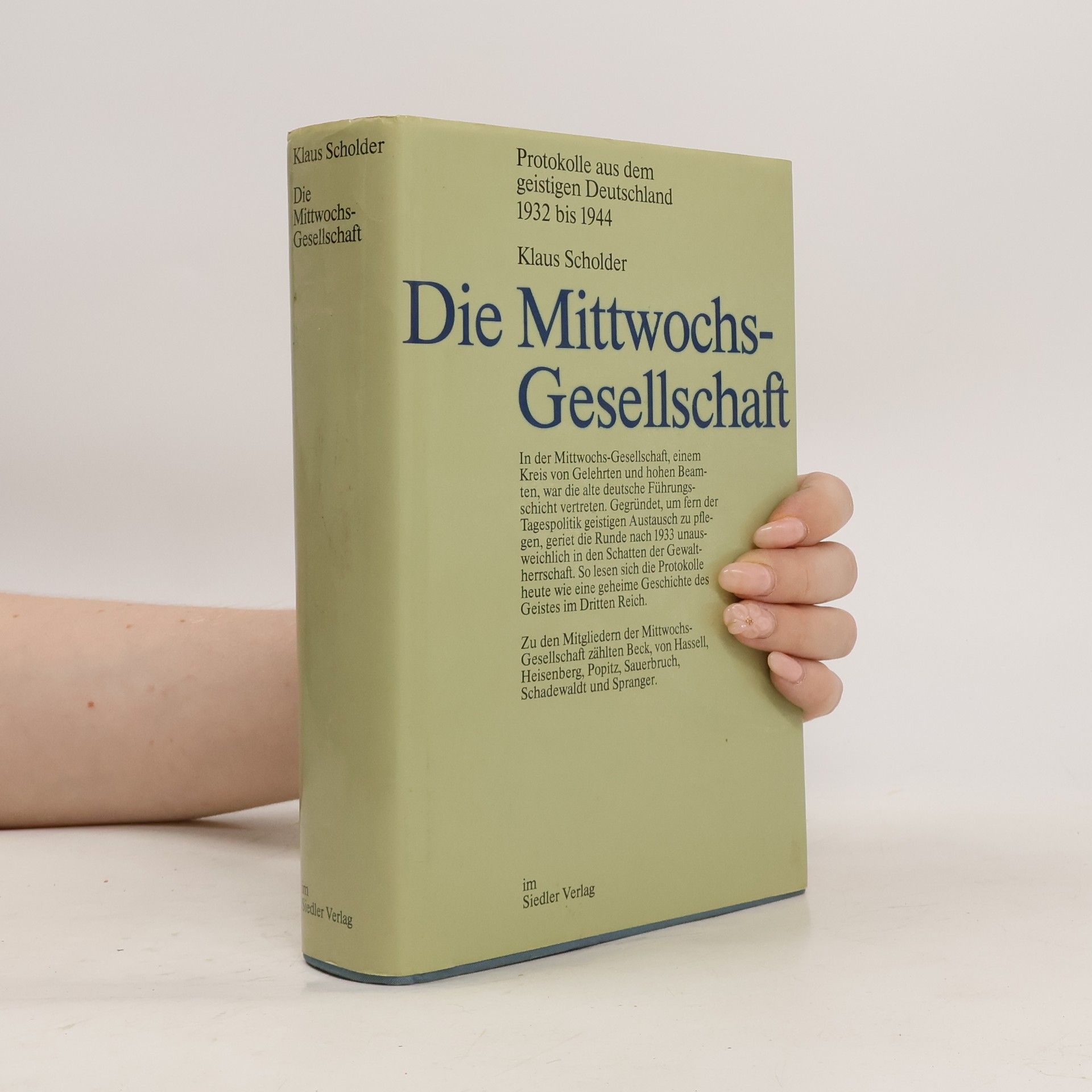 Klaus Scholder Die Mittwochsgesellschaft