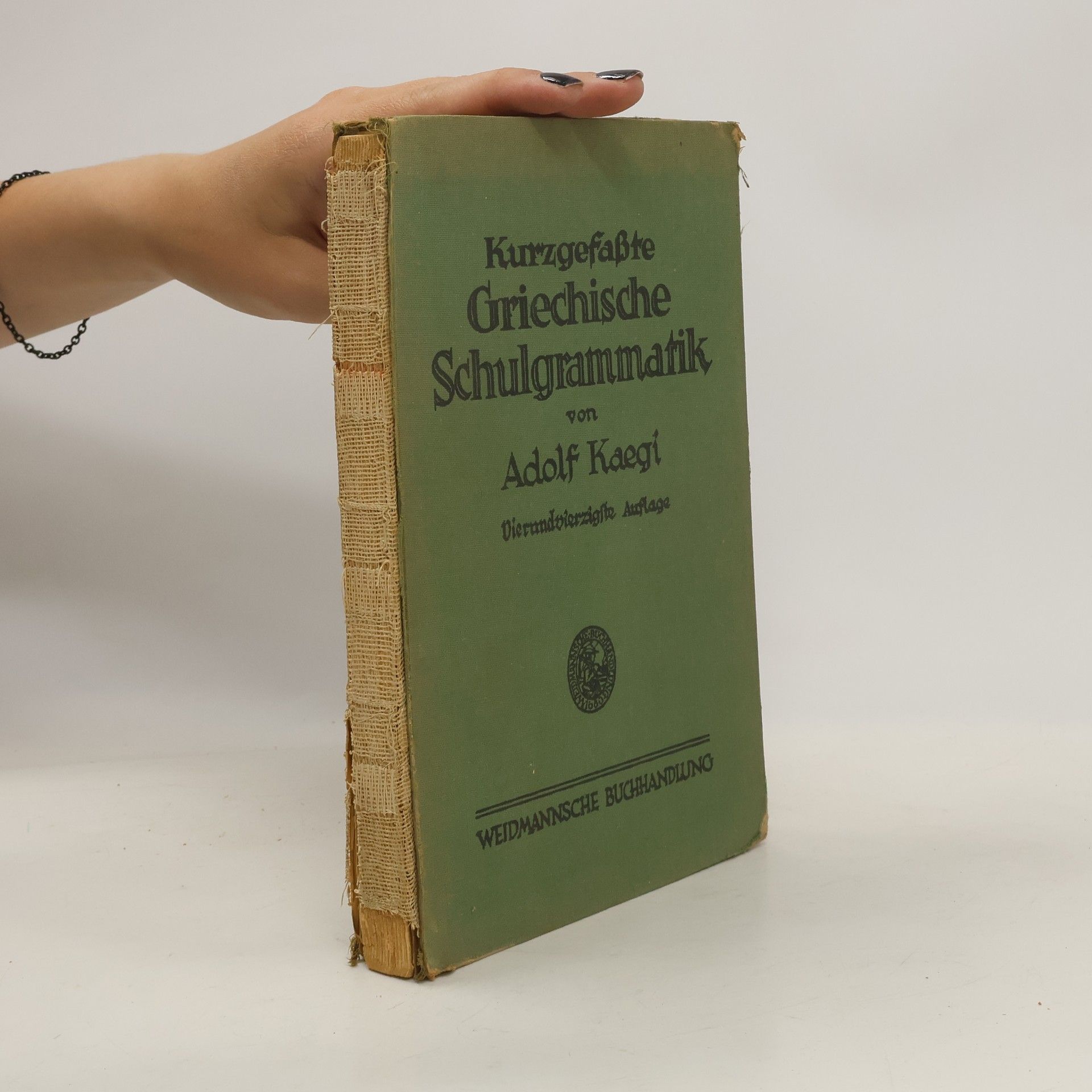 Adolf Kaegi Kurzgefaßte Griechische Schulgrammatik