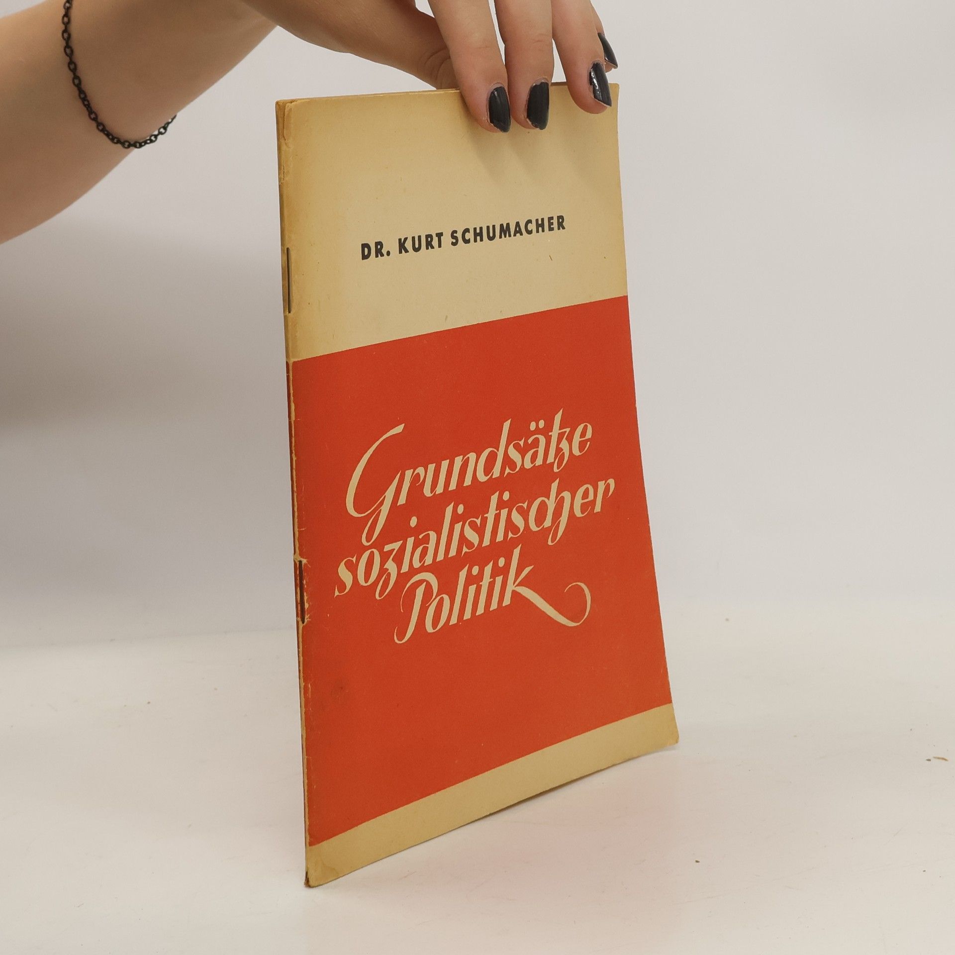 Kurt Schumacher Grundsätze sozialistischer Politik