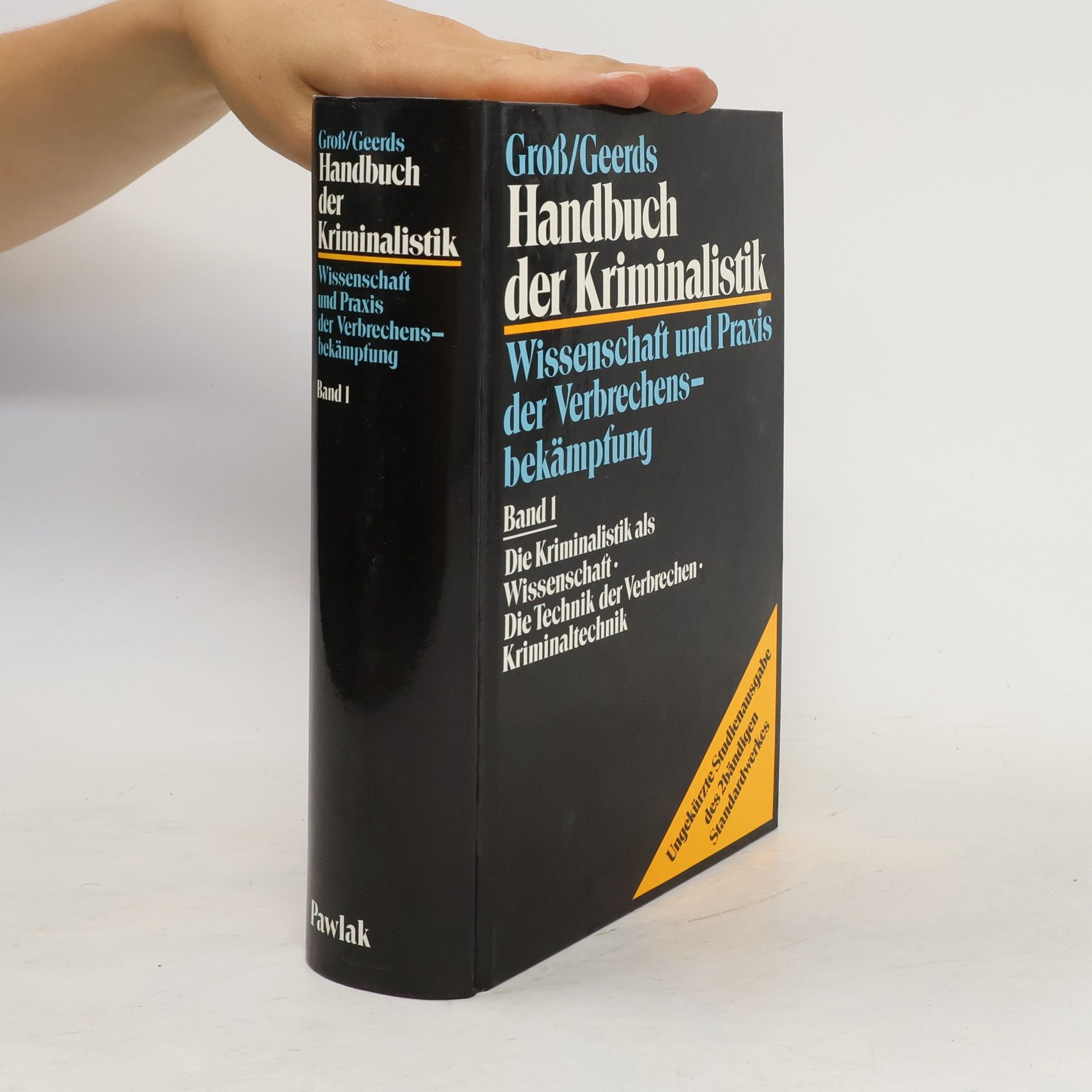 Friedrich Geerds Handbuch der Kriminalistik 1-2 (2 Bände, komplett)