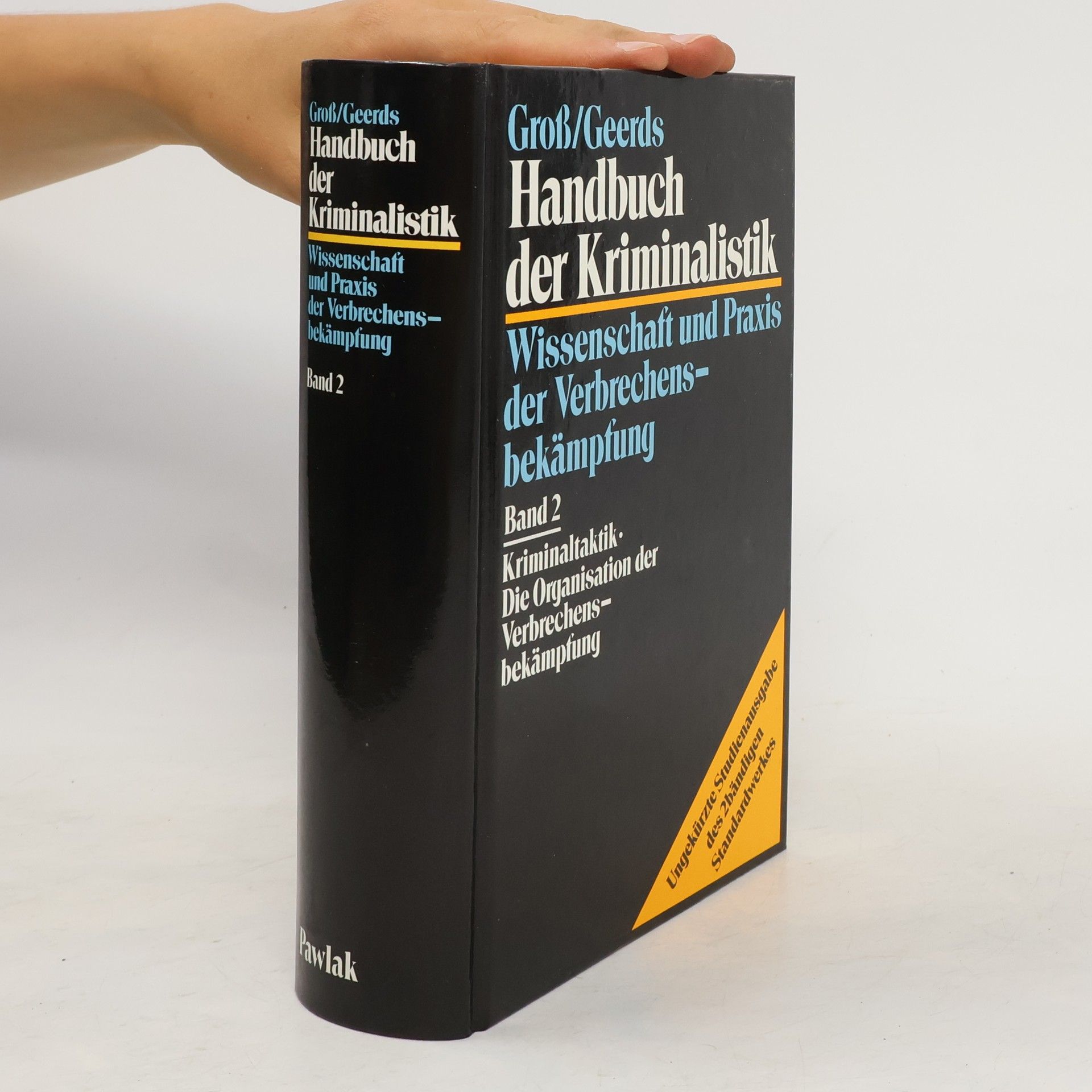 Friedrich Geerds Handbuch der Kriminalistik 1-2 (2 Bände, komplett)