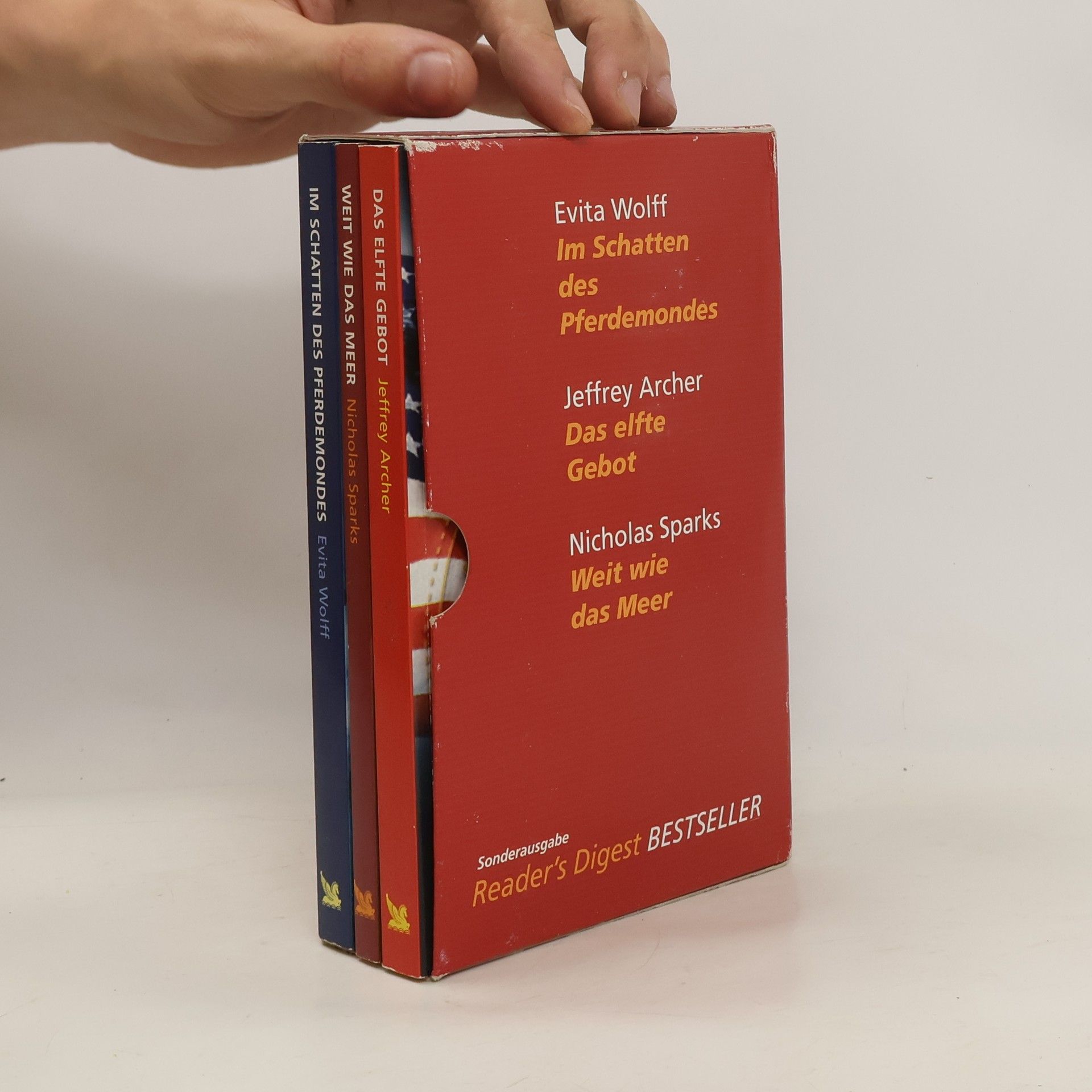Nicholas Sparks Reader's Digest Auswahlbücher. Im Schatten des Pferdemondes. Das elfte Gebot. Weit wie das Meer