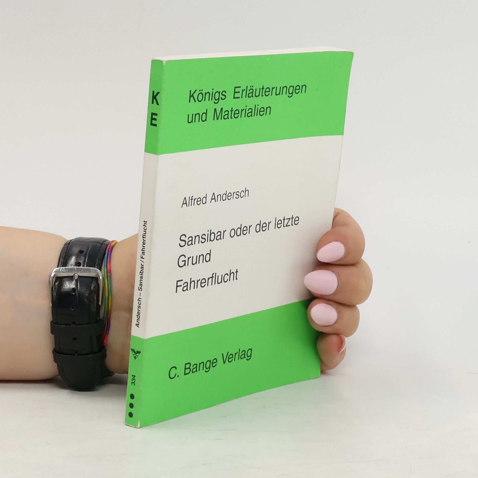 Egon Hugo Ecker Erläuterungen zu Alfred Andersch, Sansibar oder der letzte Grund, Fahrerflucht