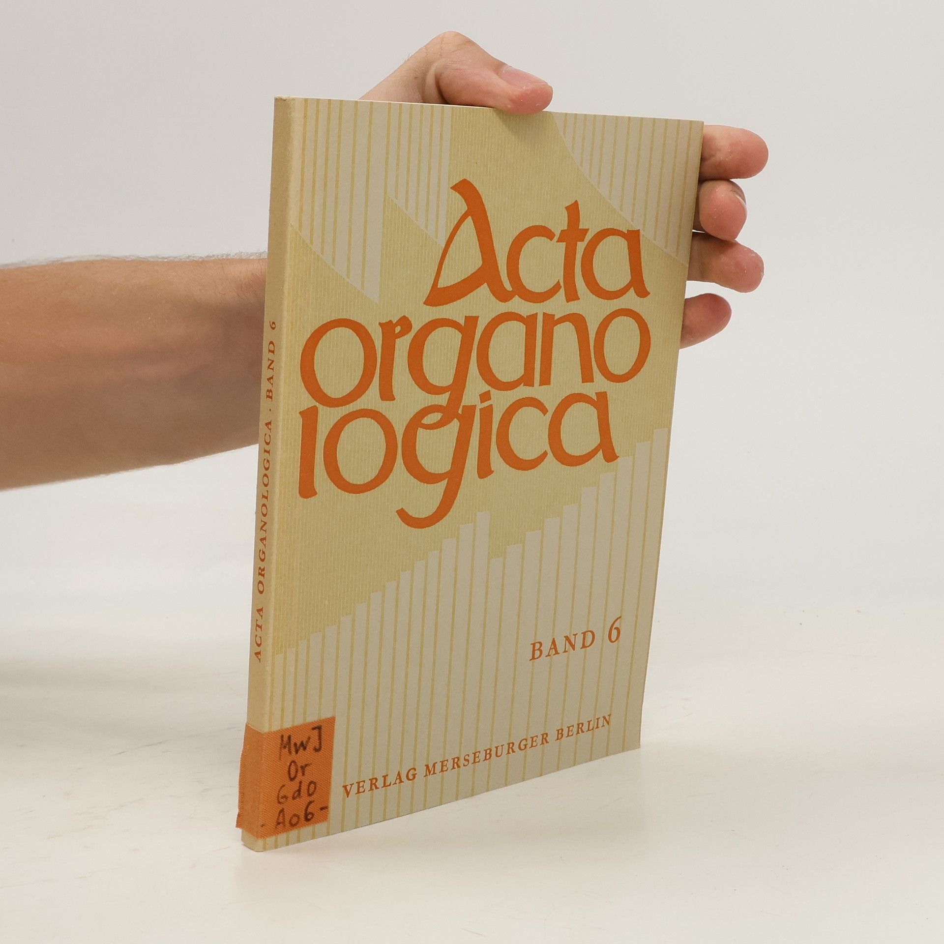 Autores varios Acta organologica 6