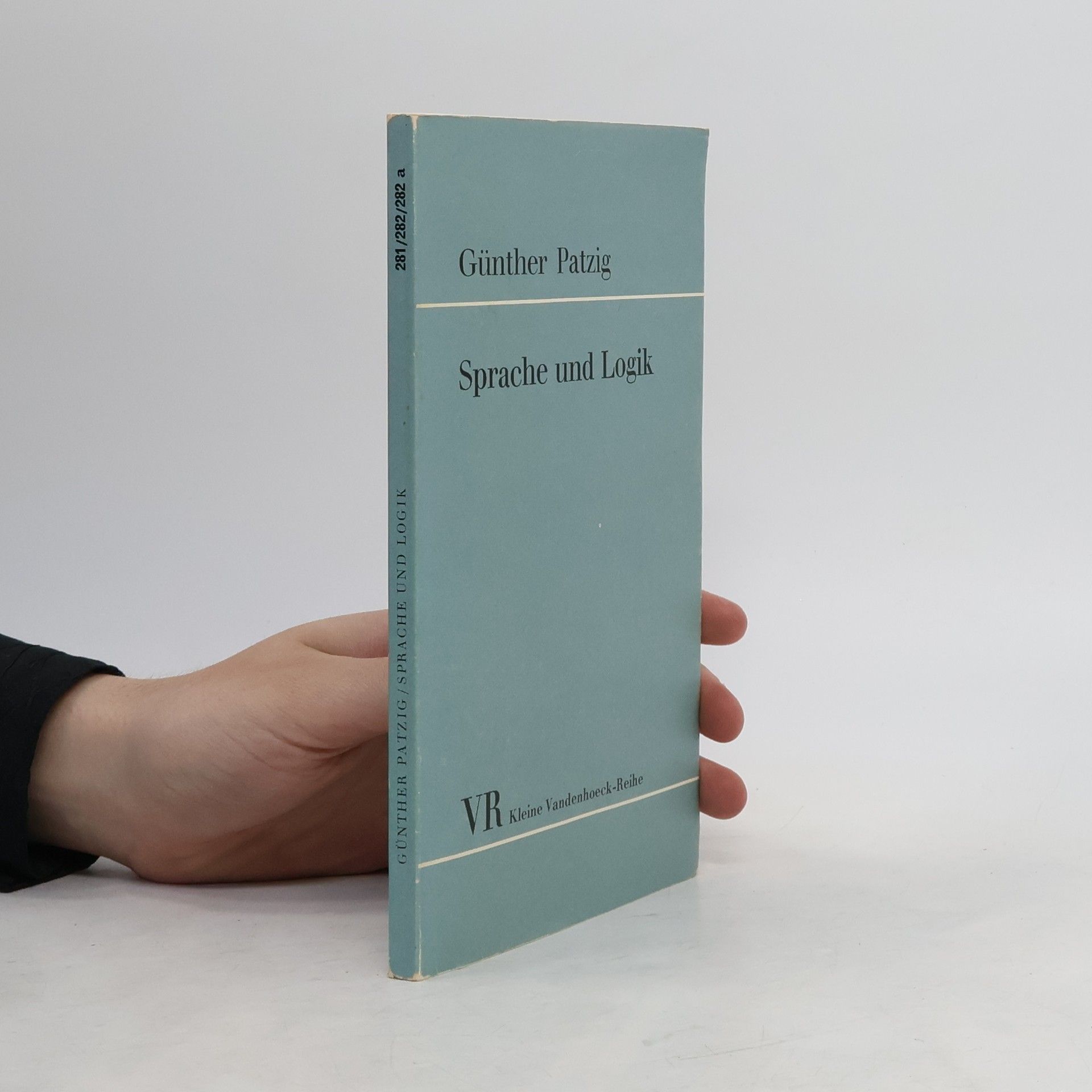 Günther Patzig Sprache und Logik