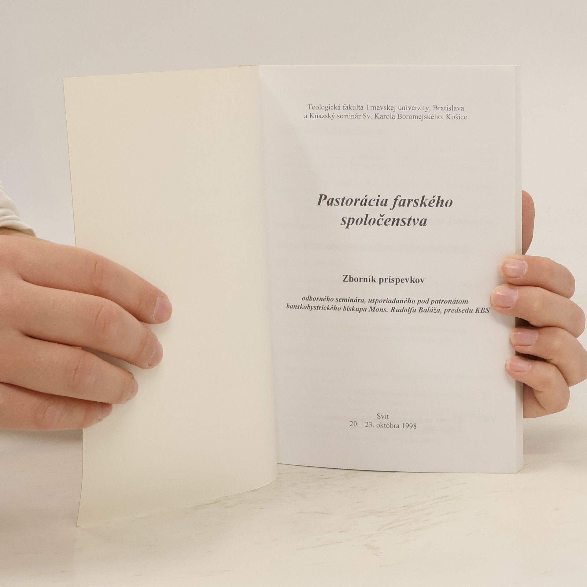 Autores varios Pastorácia farského spoločenstva