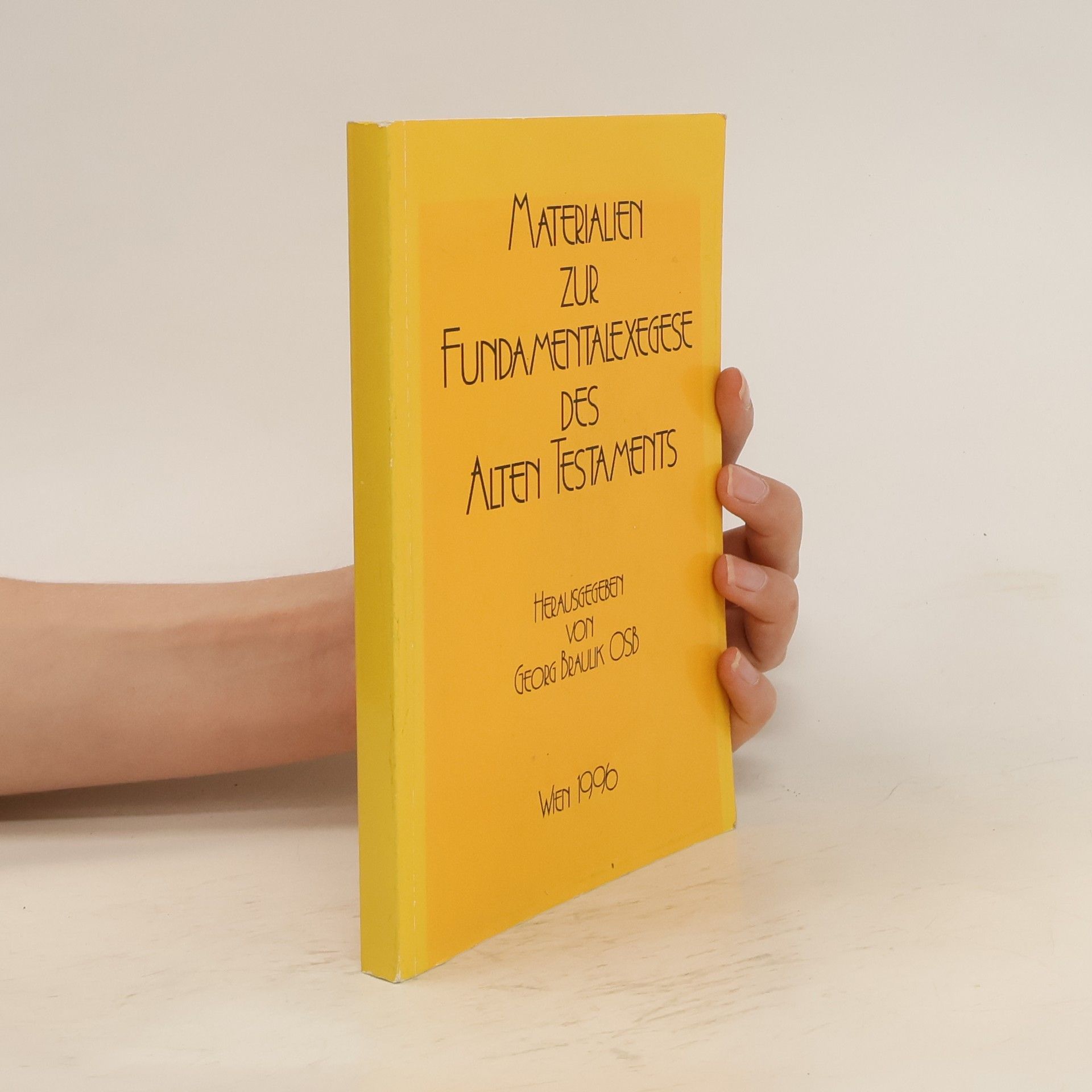 Collectif d'auteurs Materialen zur Fundamentalexegese des alten Testaments