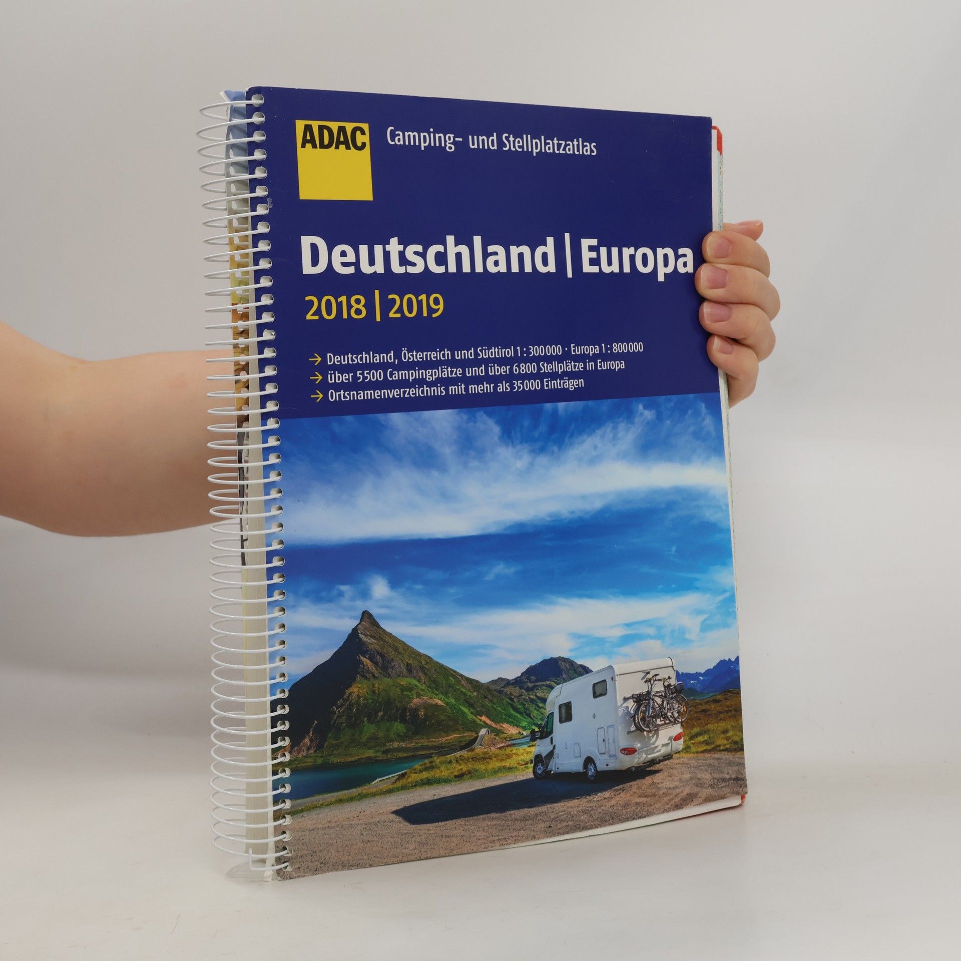 ADAC Kartografie ADAC Camping- und Stellplatzatlas Deutschland/Europa 2018/2019