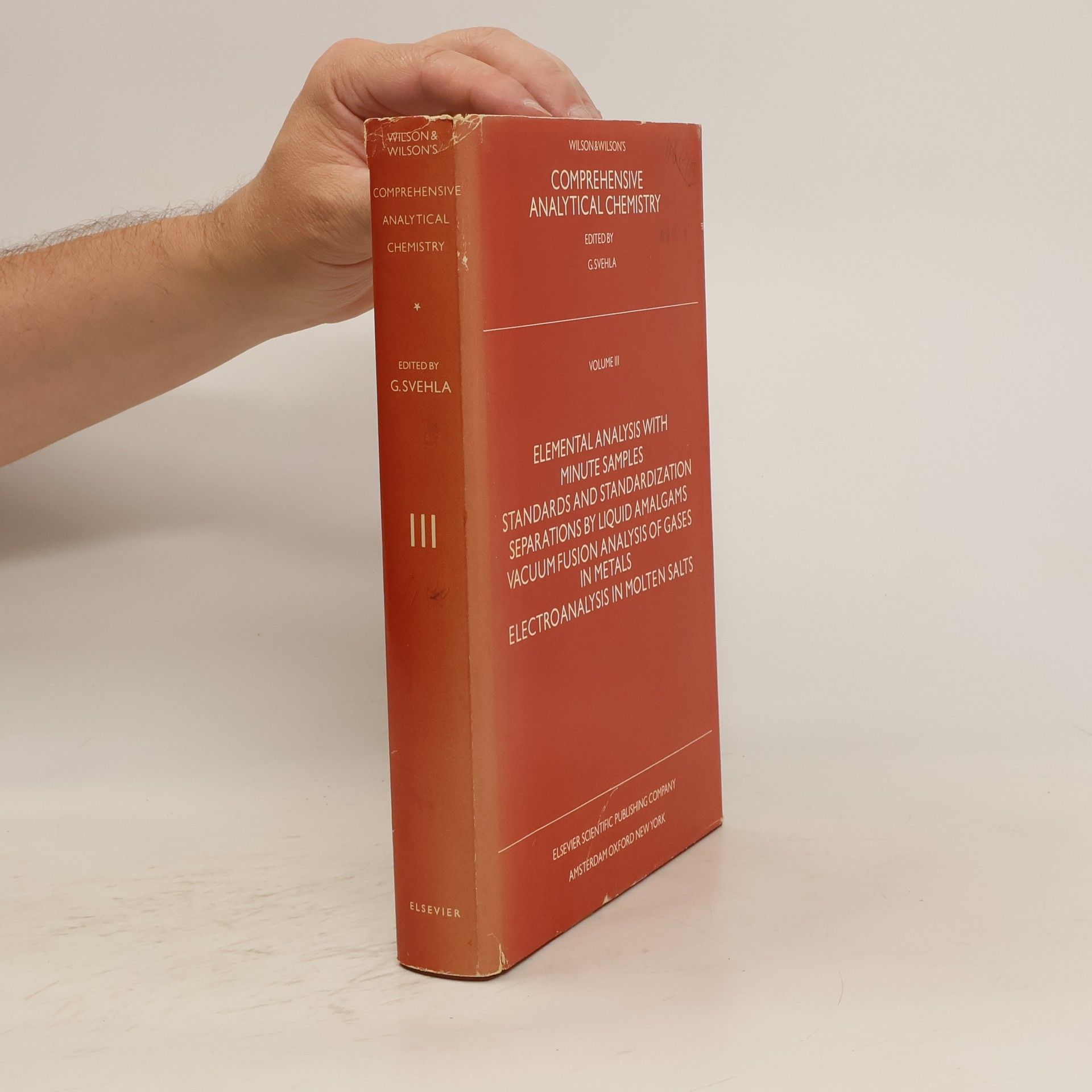 Cecil Leeburn Wilson Comprehensive Analytical Chemistry. Volume III