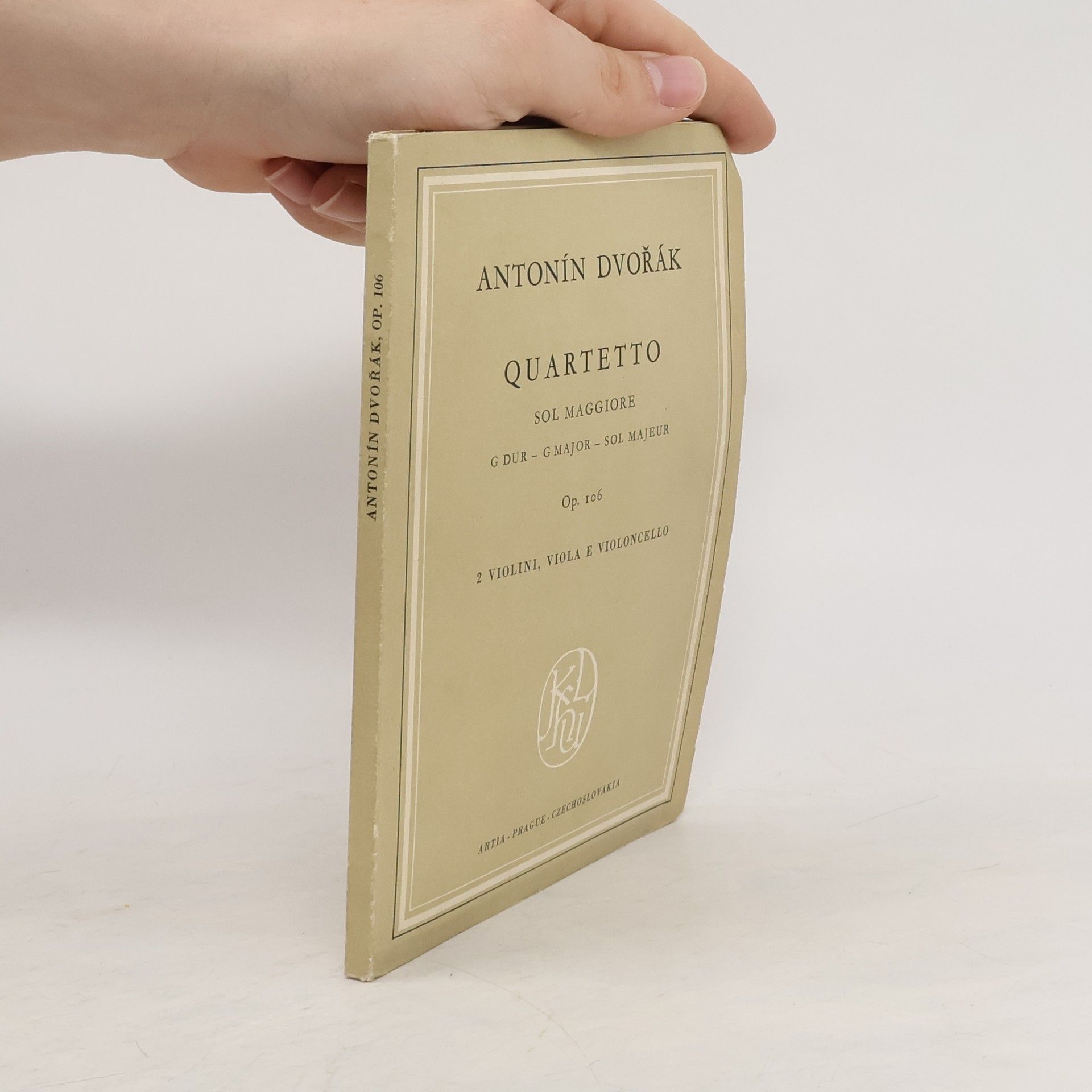 Antonín Dvořák Quartetto sol Maggiore