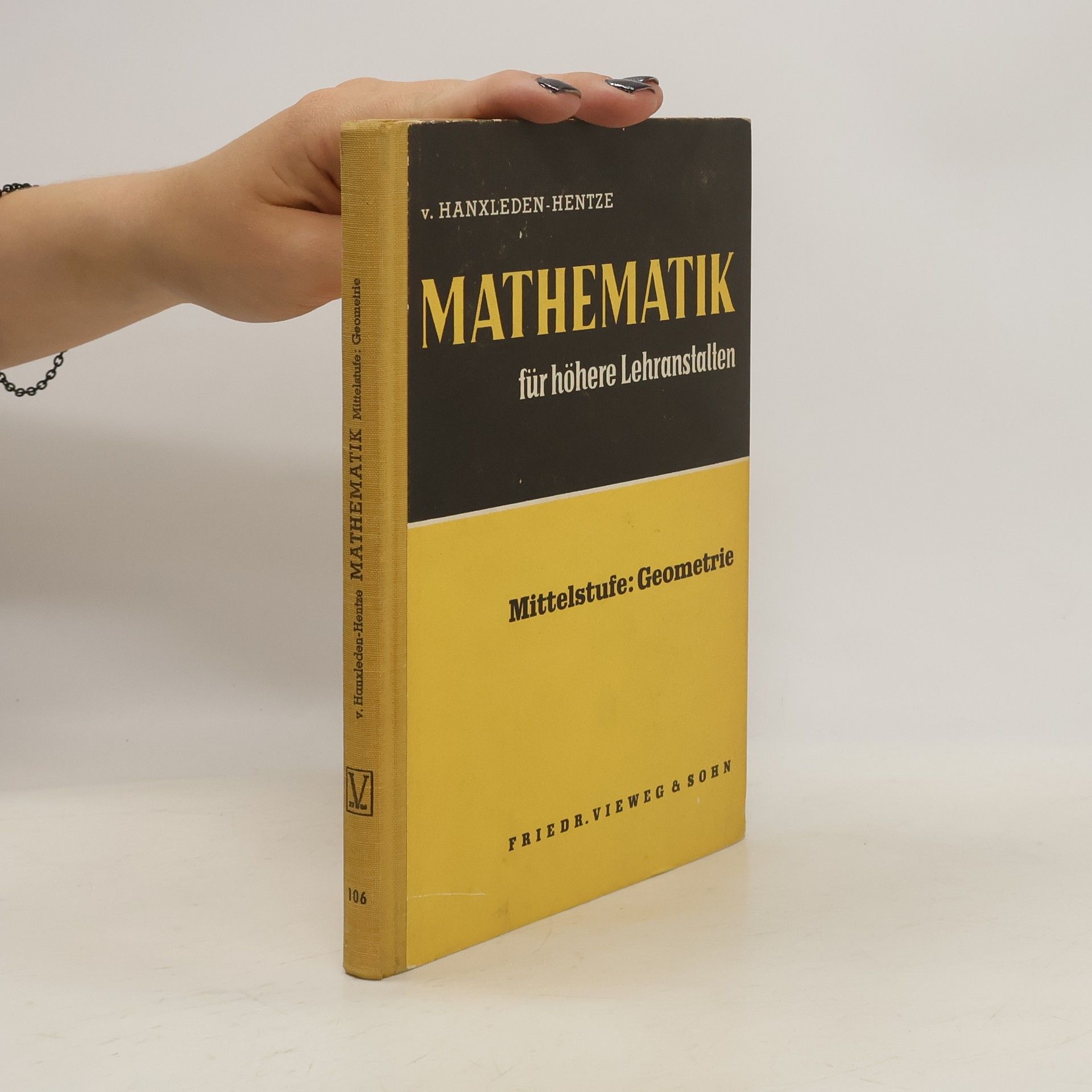 Eberhard von Hanxleden  Mathematik für höhere Lehranstalten