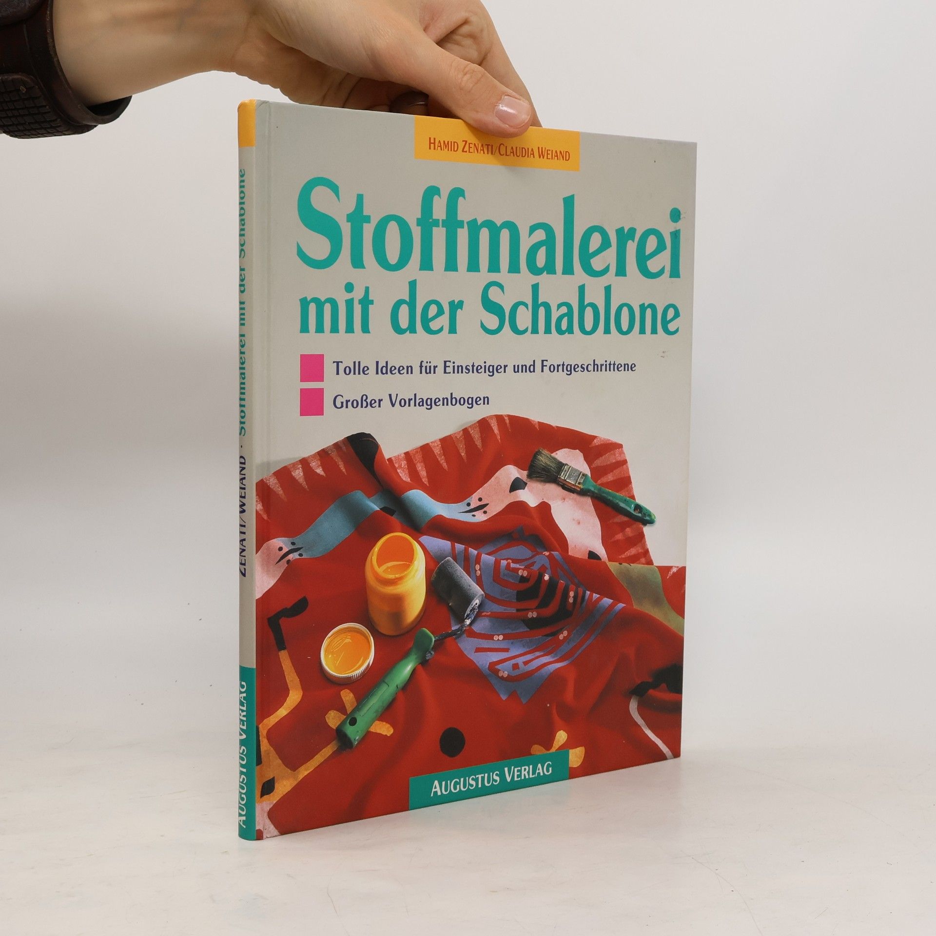 Hamid Zenati Stoffmalerei mit der Schablone
