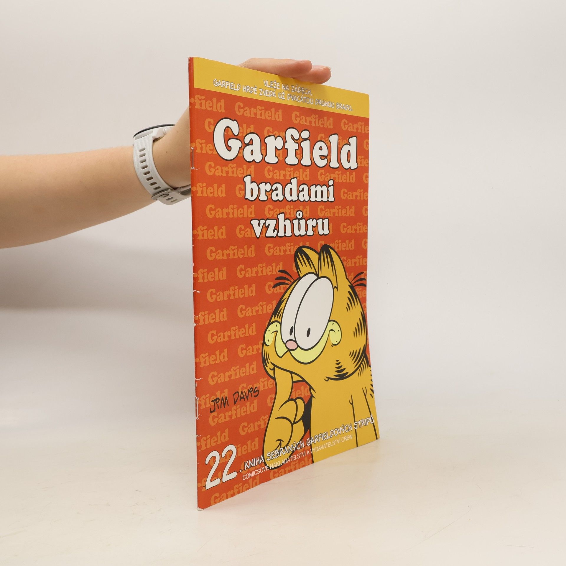 Jim Davis Garfield bradami vzhůru