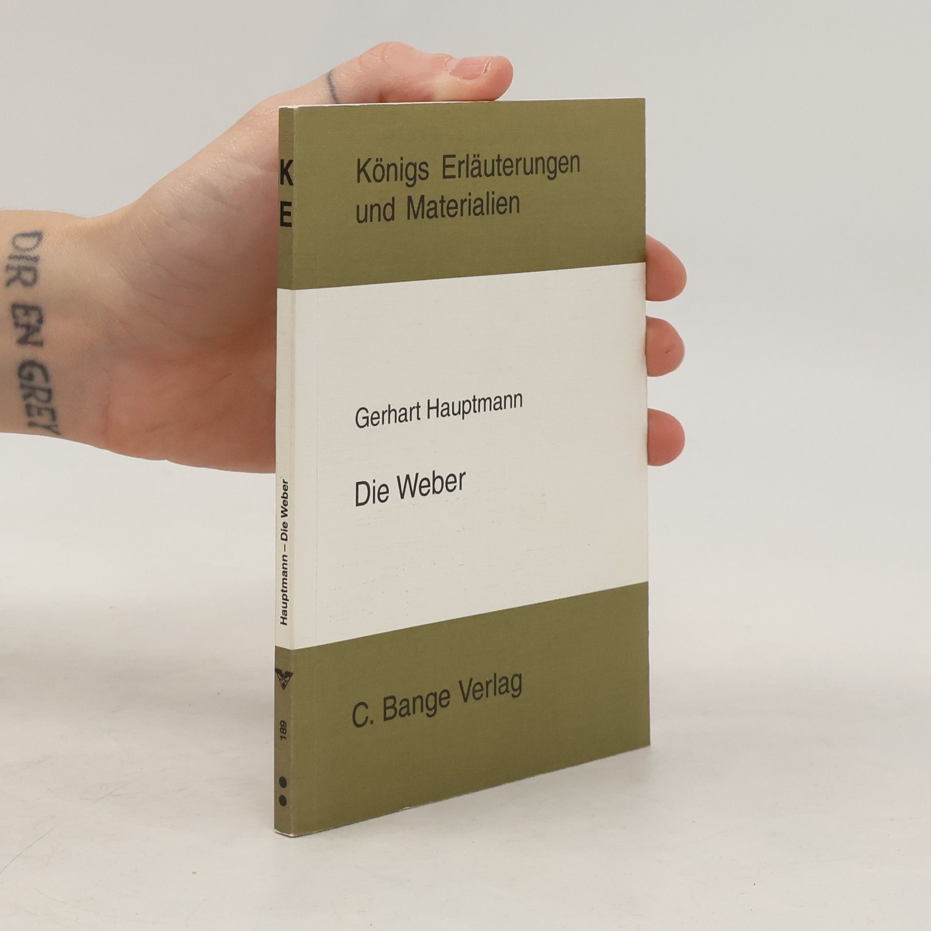 Reiner Poppe Erläuterungen zu Gerhart Hauptmann, Die Weber